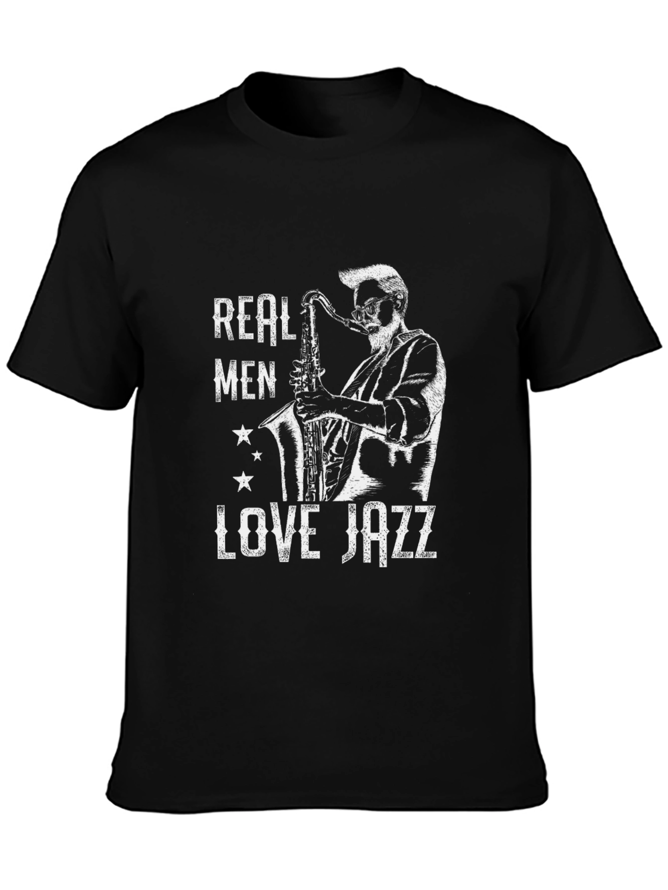 Real Men Love Jazz T-Shirt - Music Lover Tee