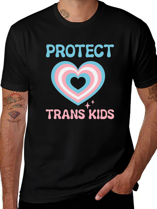 Protect Trans Kids T-Shirt - Heart Design