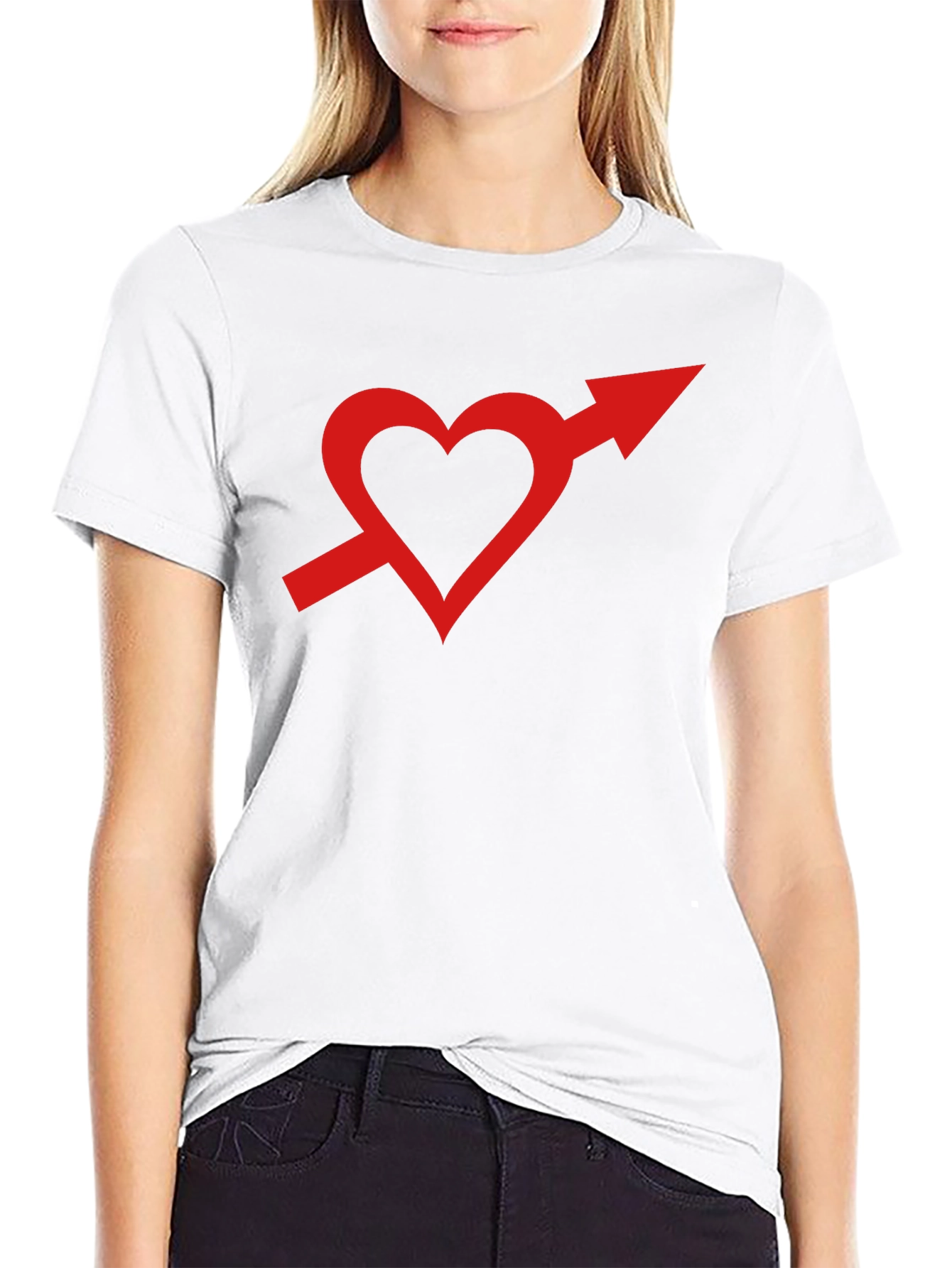 Heart Arrow Graphic Tee - Stylish Unisex T-Shirt