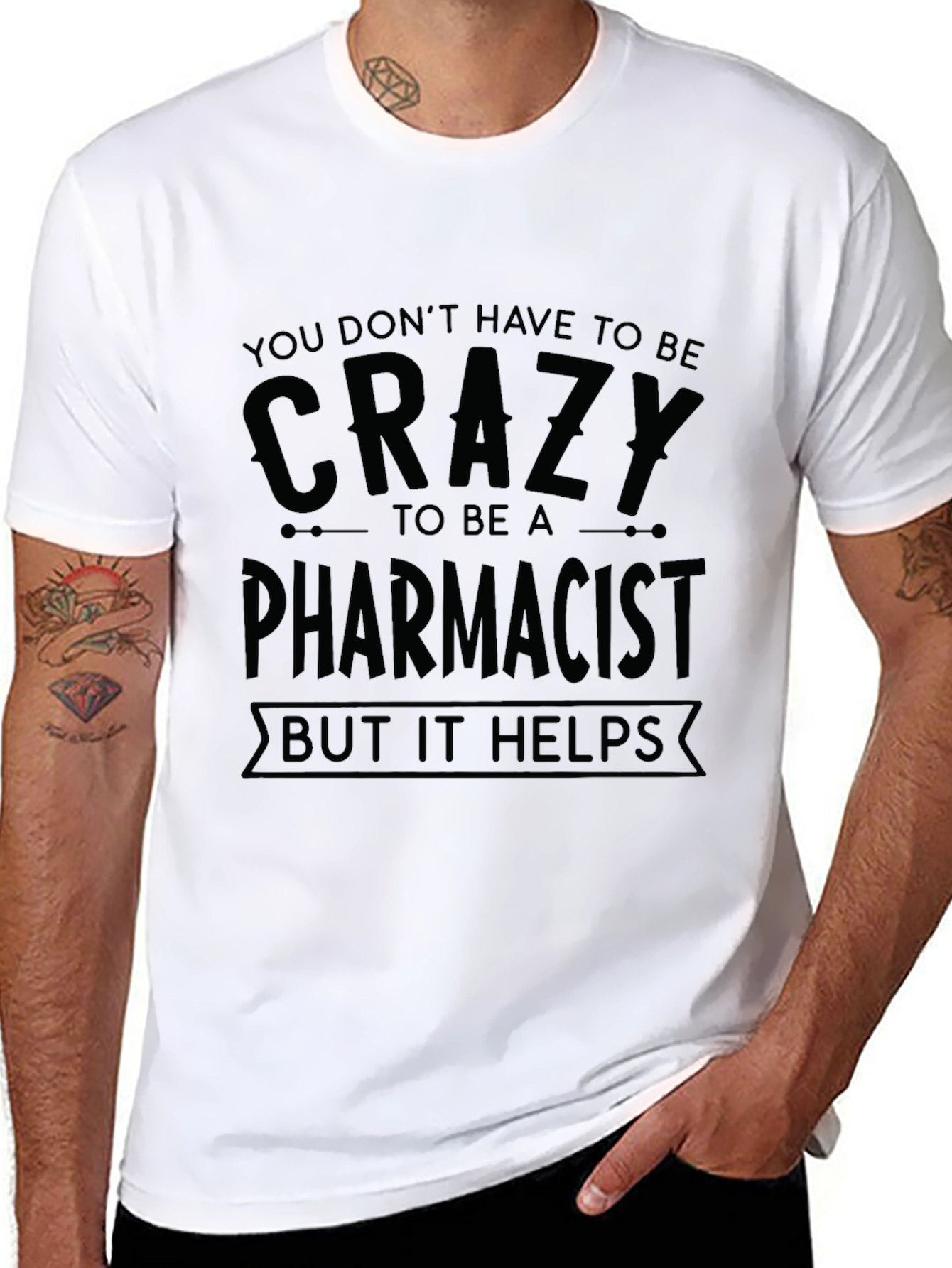 Crazy Pharmacist T-Shirt Funny Gift for Pharmacy Staff