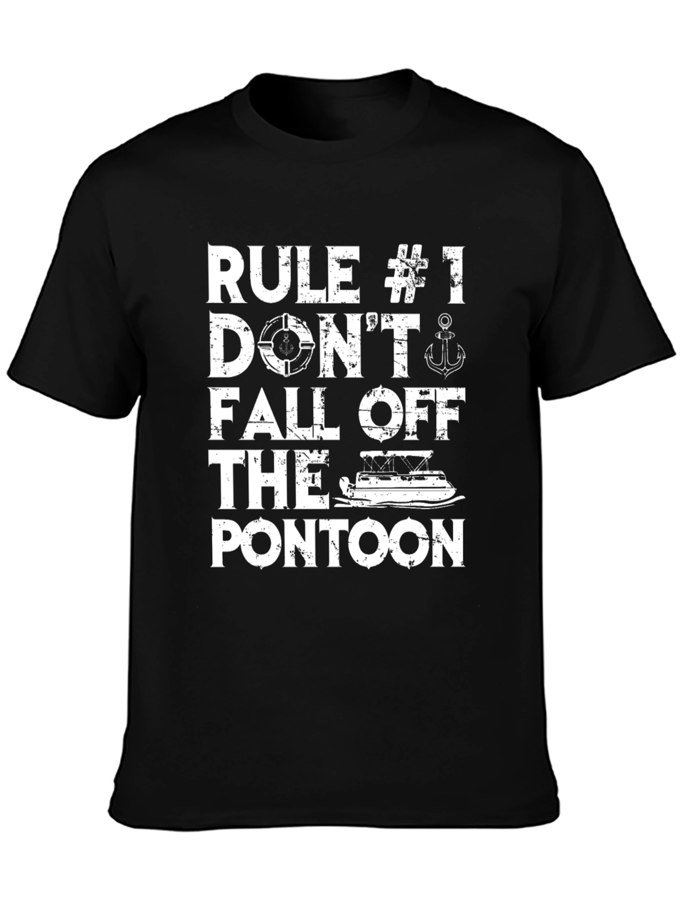 Rule #1: Dont Fall Off the Pontoon T-Shirt