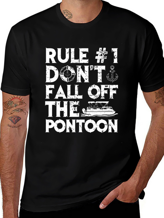 Rule #1: Dont Fall Off the Pontoon T-Shirt