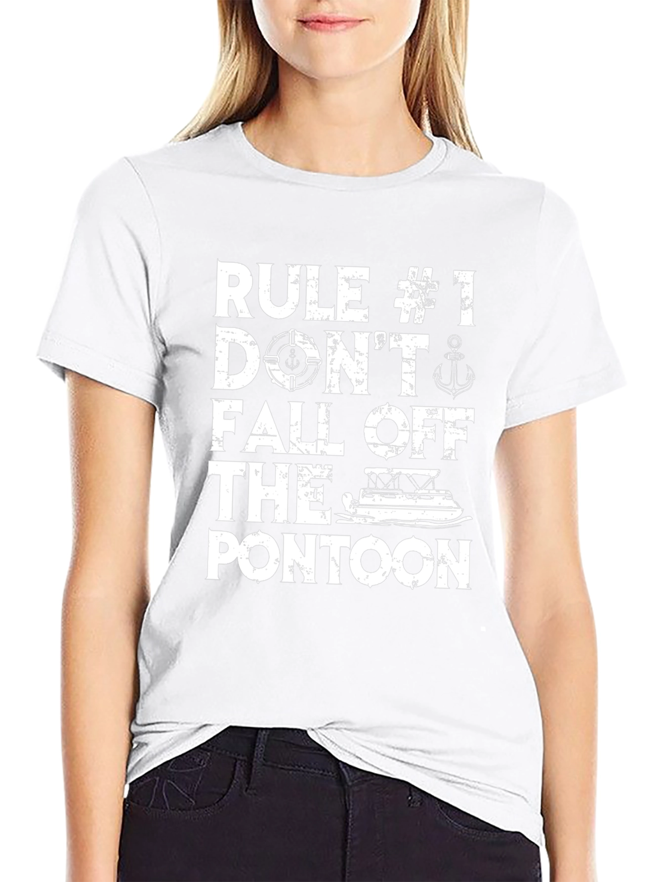 Rule #1: Dont Fall Off the Pontoon T-Shirt