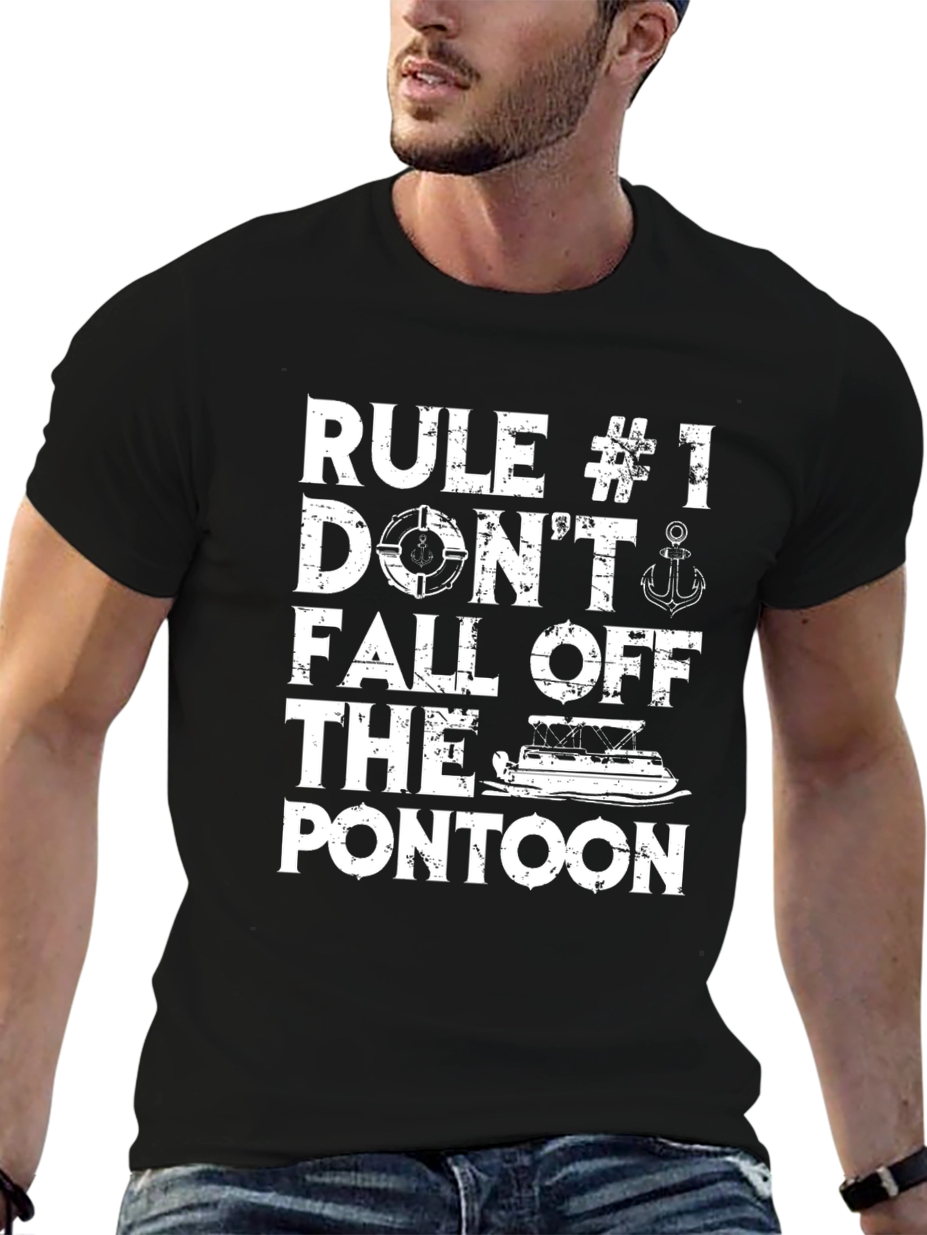 Rule #1: Dont Fall Off the Pontoon T-Shirt