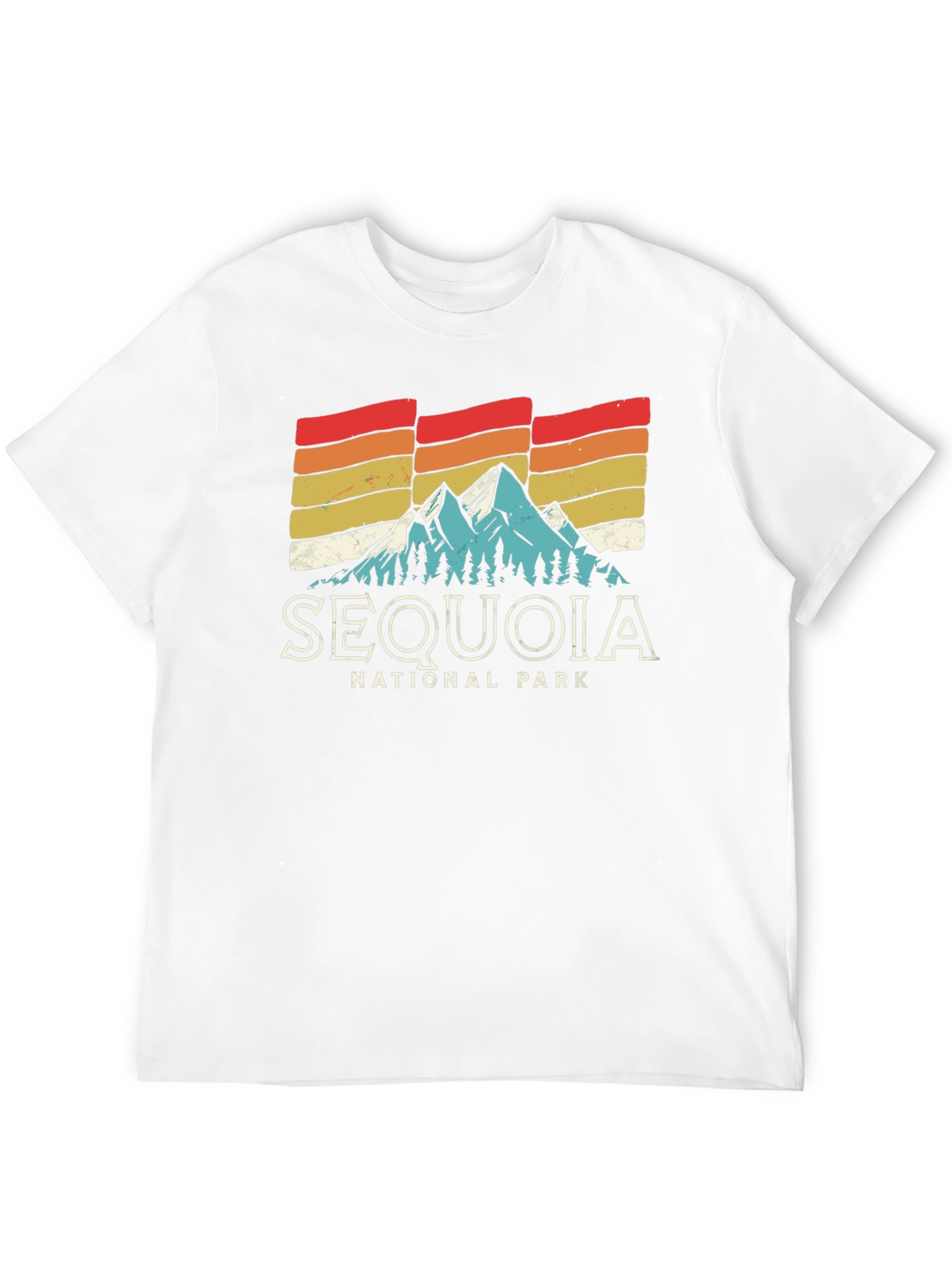 Sequoia National Park T-Shirt - Retro Mountain Graphic