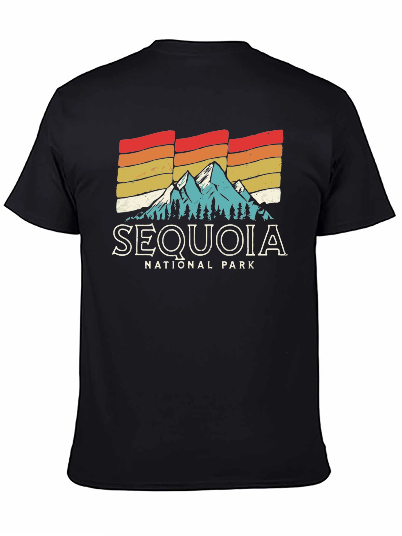 Sequoia National Park T-Shirt - Retro Mountain Graphic