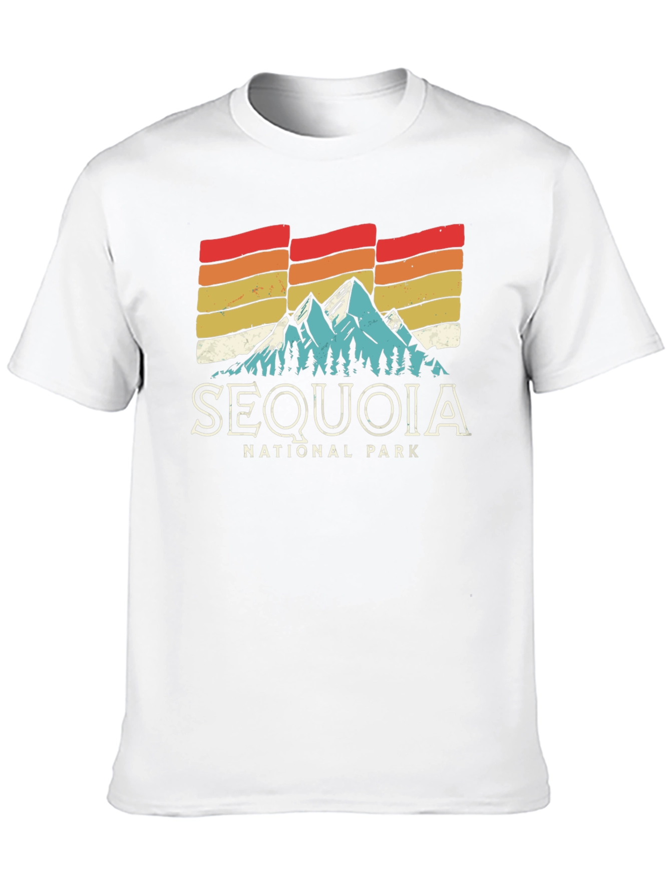 Sequoia National Park T-Shirt - Retro Mountain Graphic