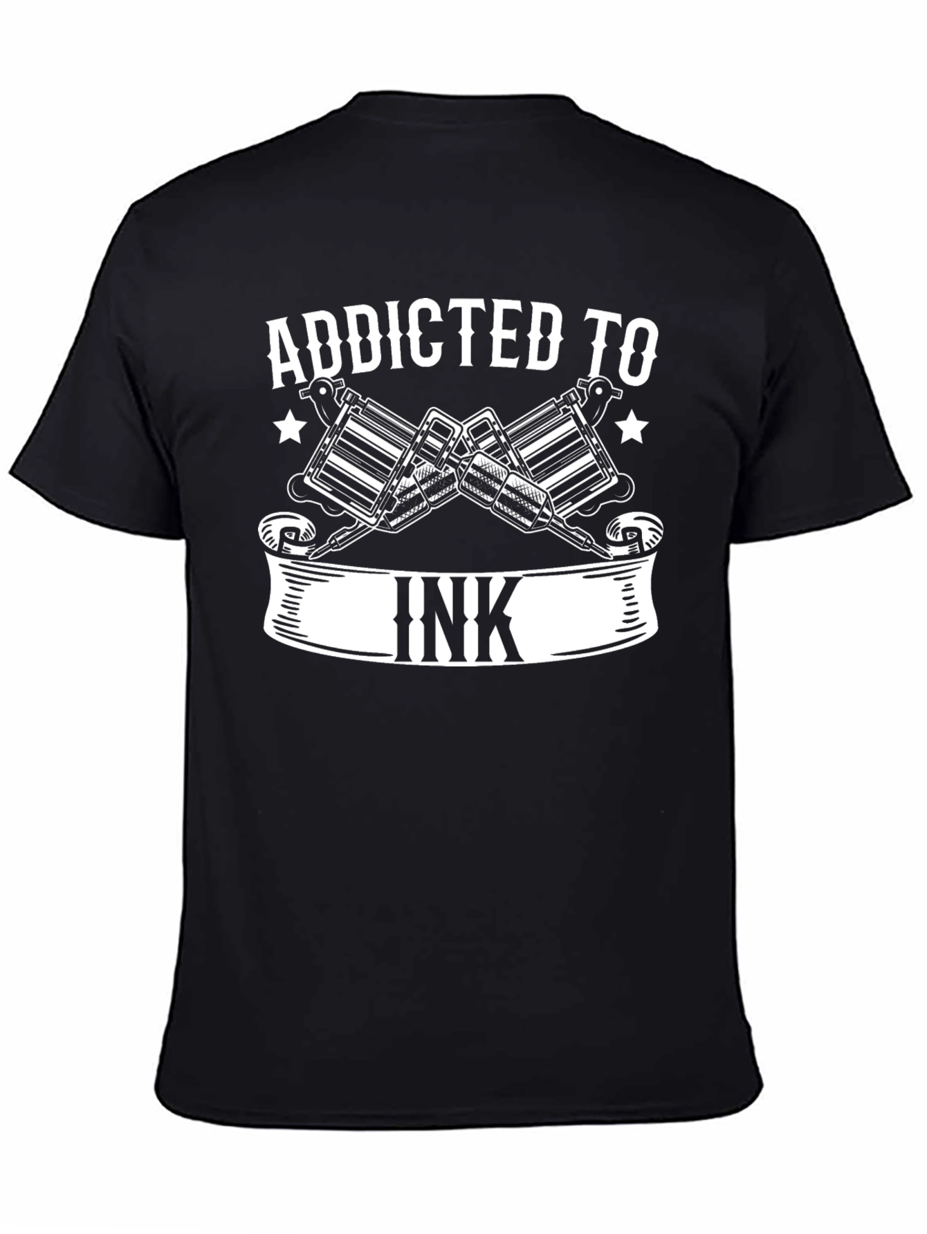 Addicted to Ink Tattoo Artist T-Shirt Black