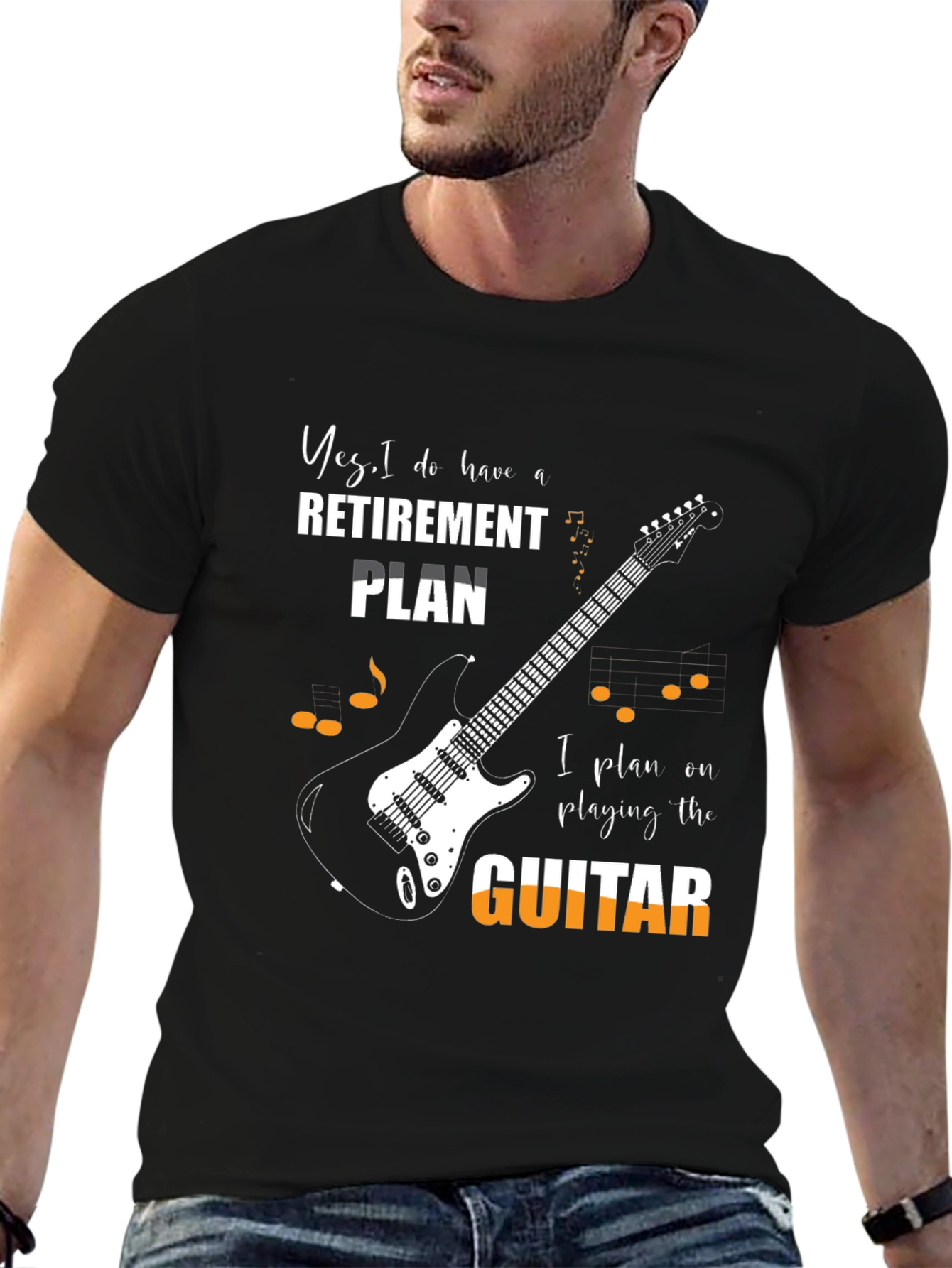 Retirement Plan Guitar T-Shirt