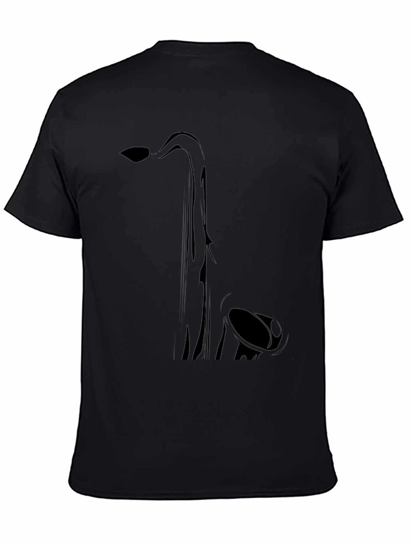 Saxophone Graphic Tee - Black