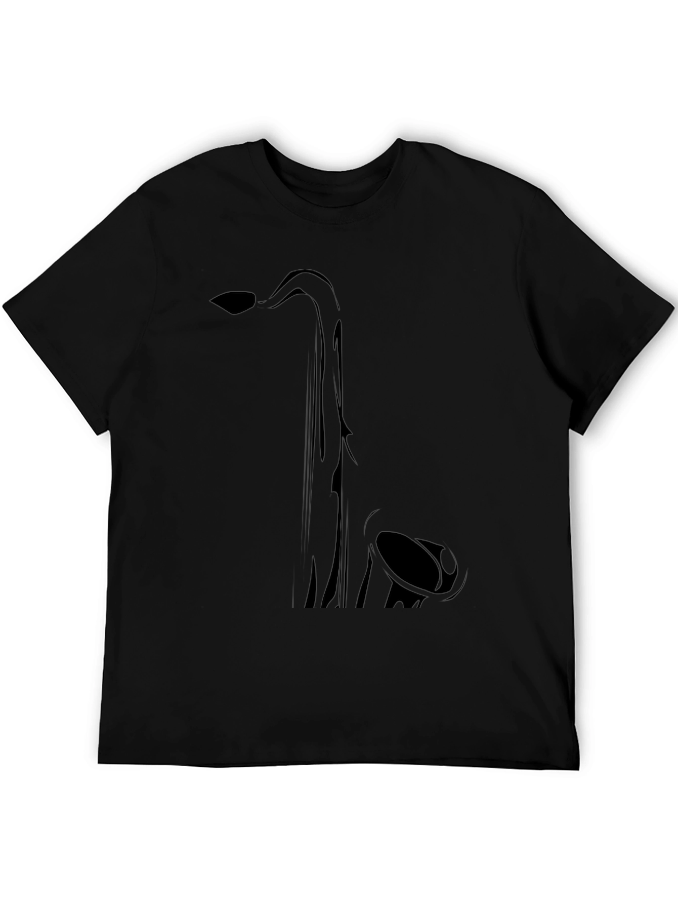 Saxophone Graphic Tee - Black
