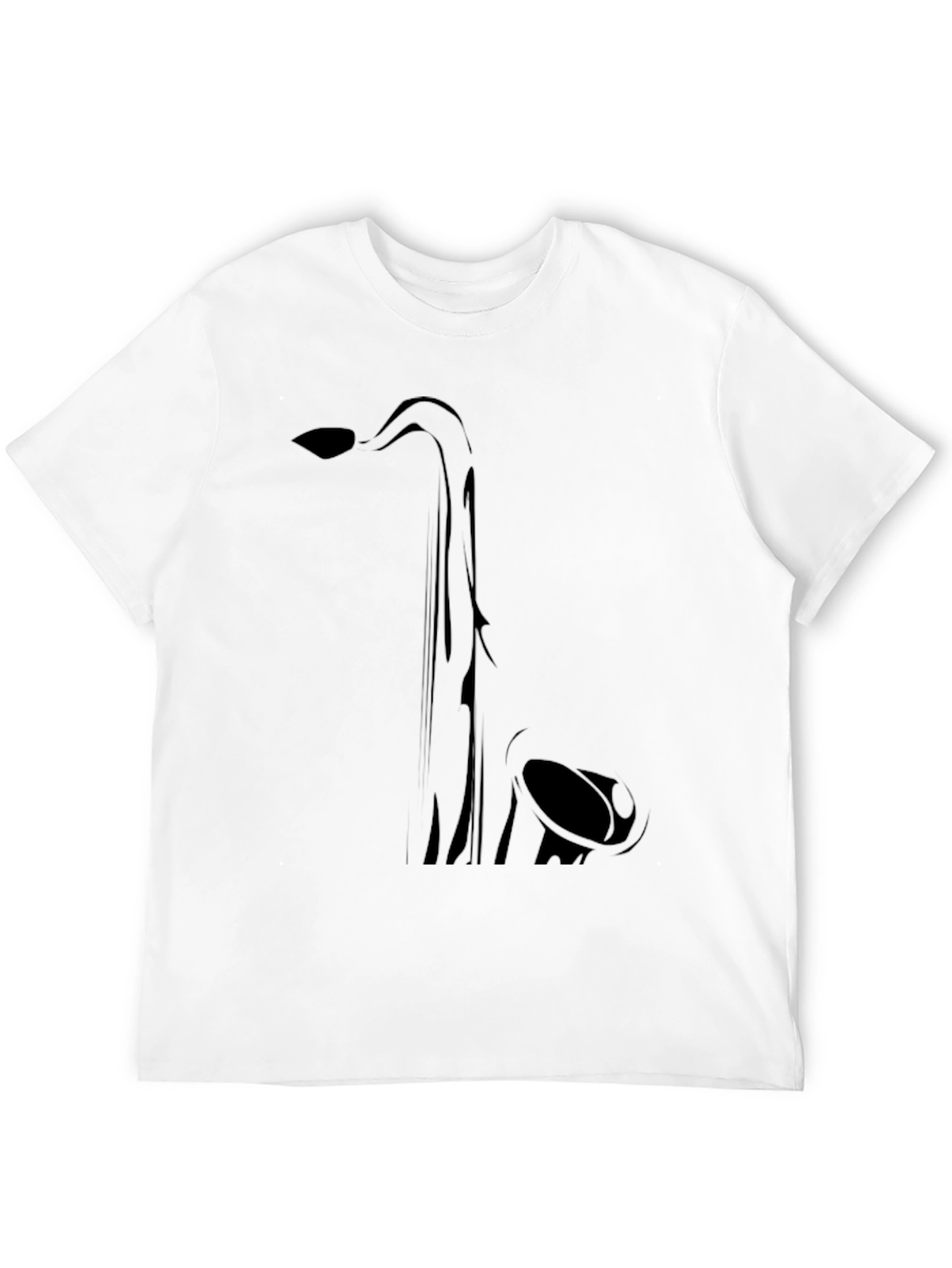 Saxophone Graphic Tee - Black