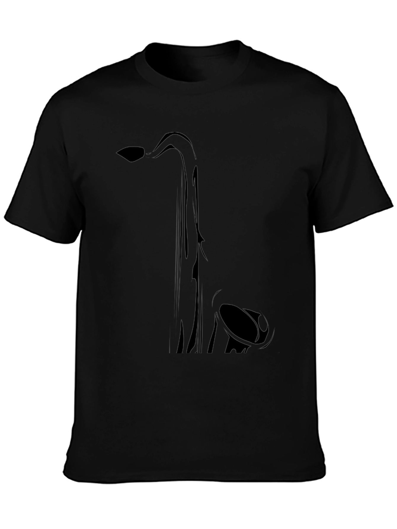 Saxophone Graphic Tee - Black