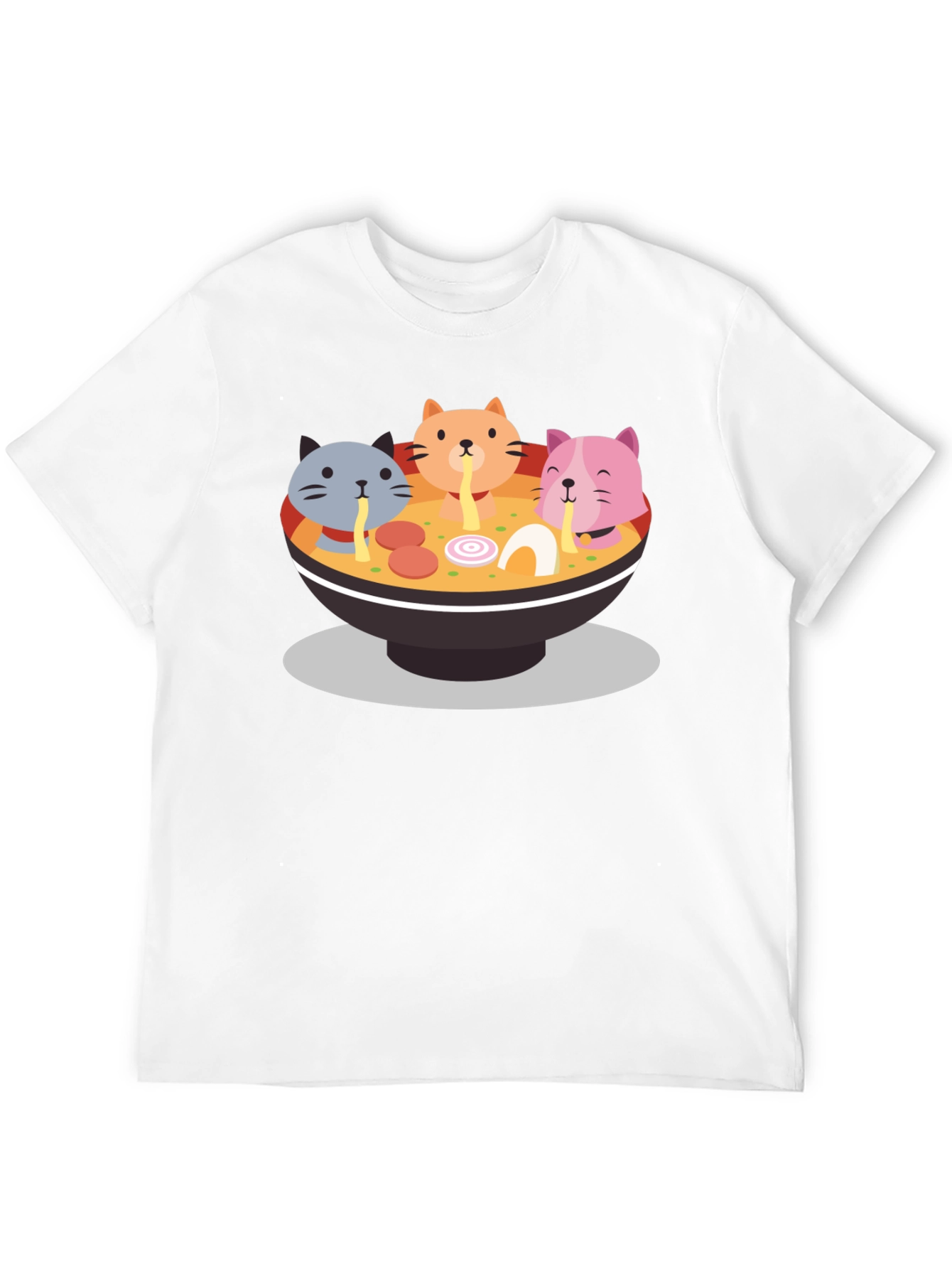 Cat Ramen Graphic Tee - Fun & Unique T-Shirt