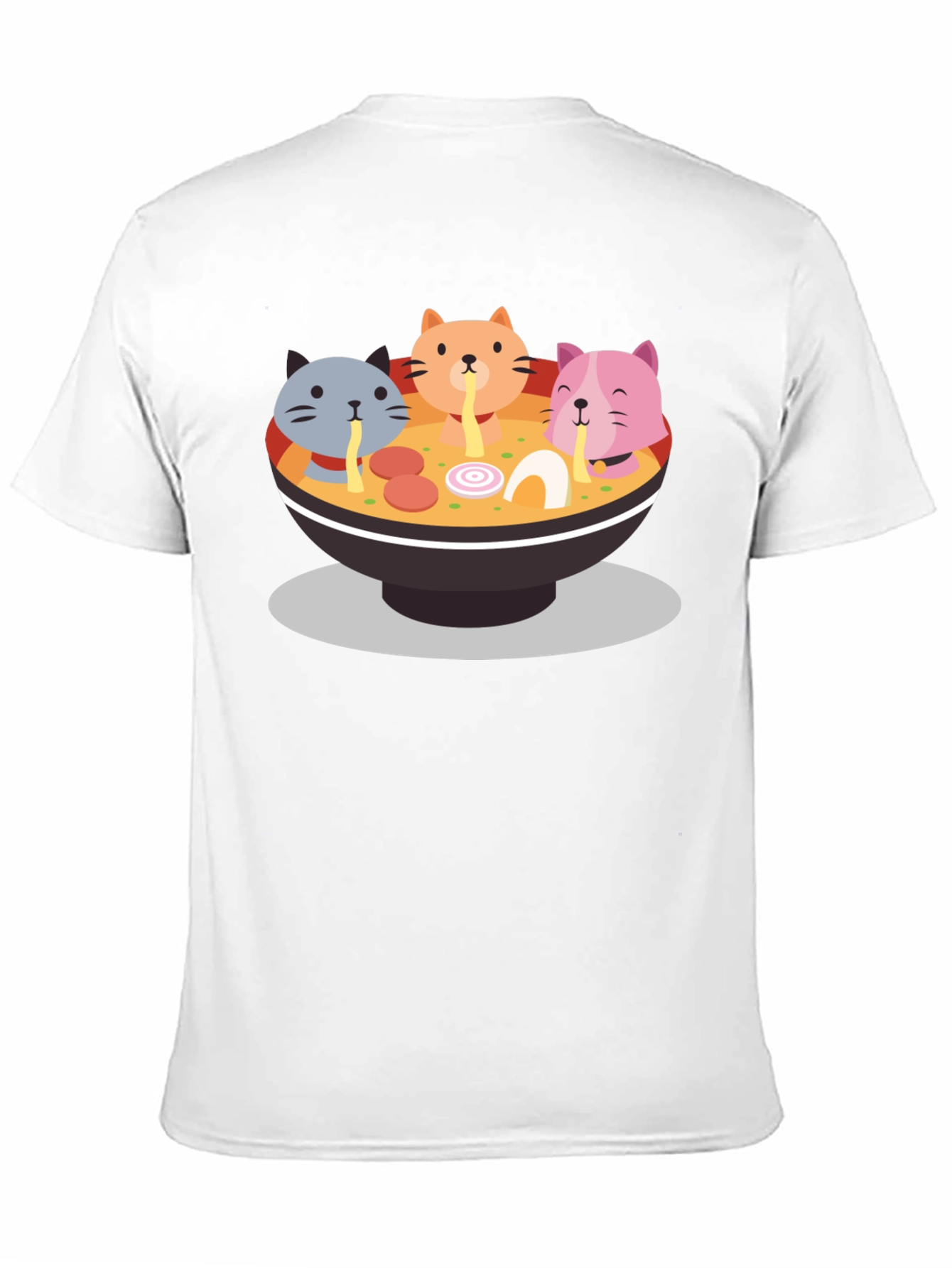 Cat Ramen Graphic Tee - Fun & Unique T-Shirt