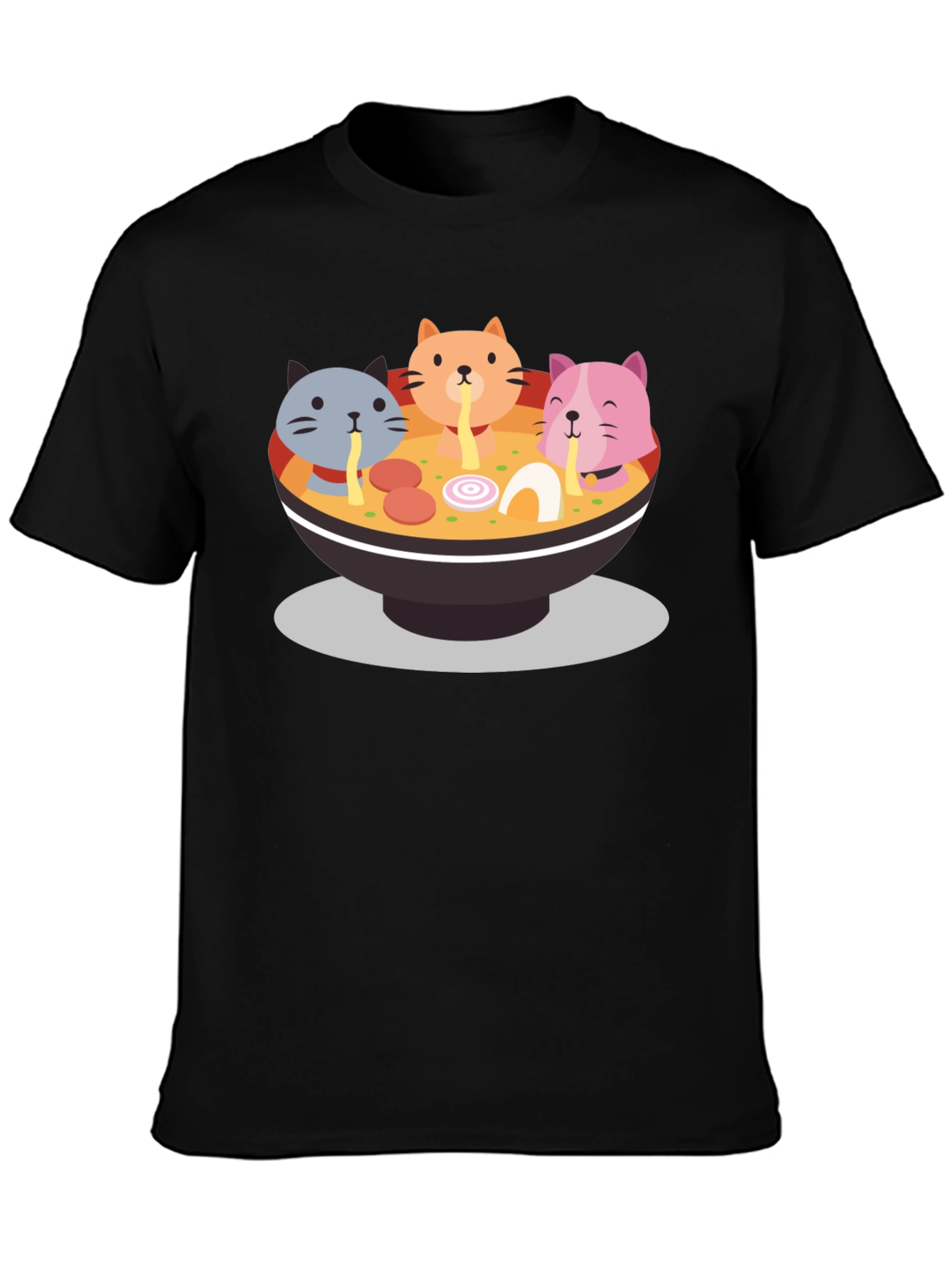 Cat Ramen Graphic Tee - Fun & Unique T-Shirt