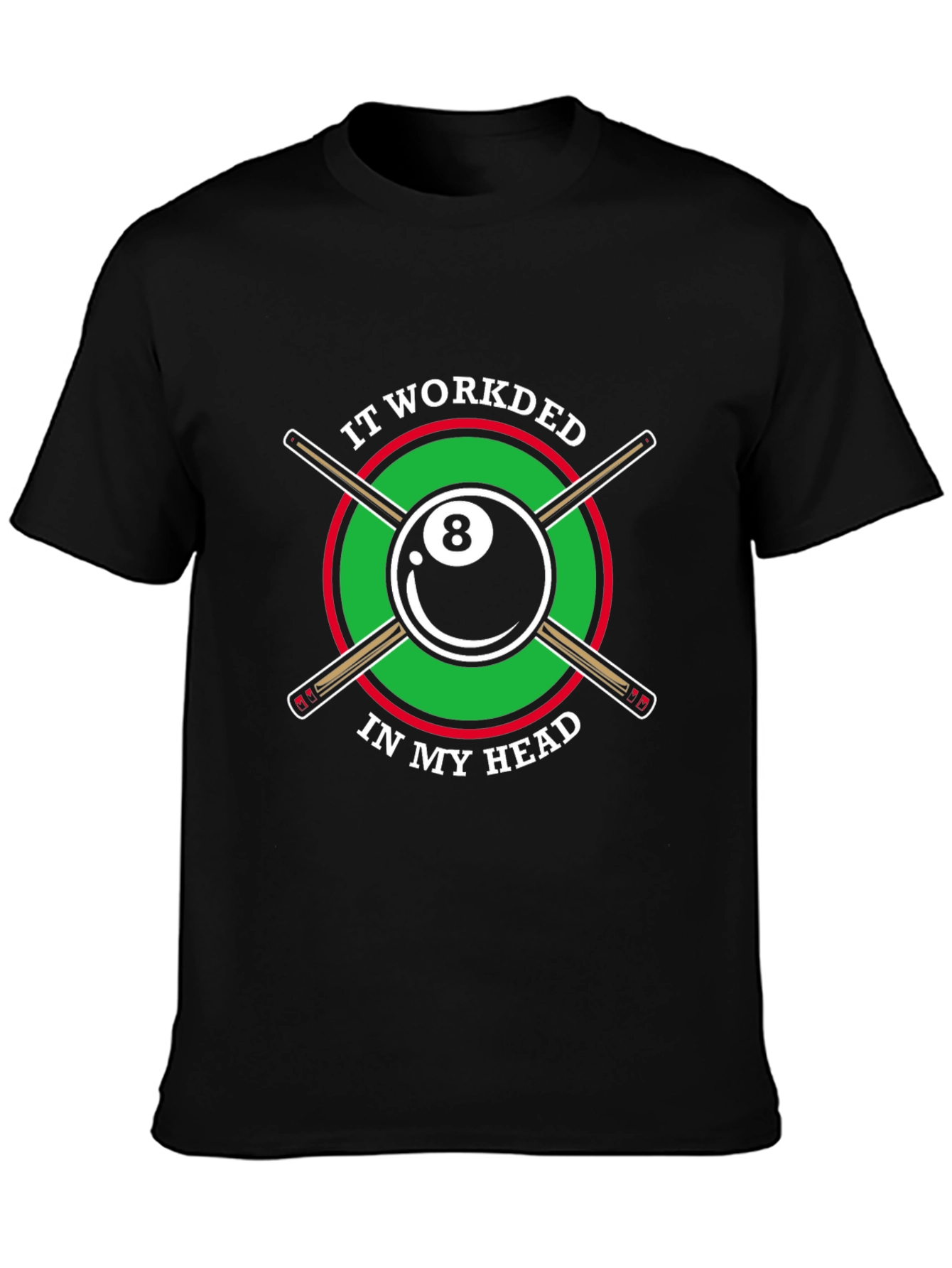 Billiards 8 Ball T-Shirt Funny Graphic Tee