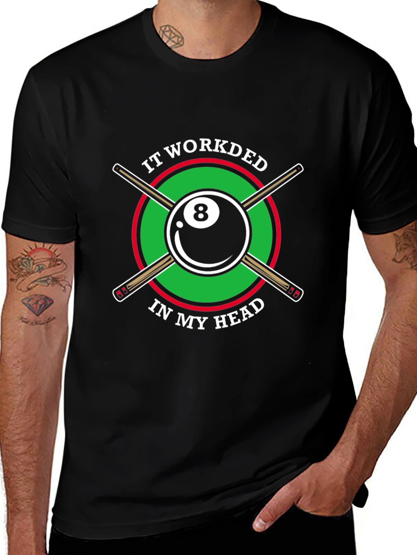 Billiards 8 Ball T-Shirt Funny Graphic Tee