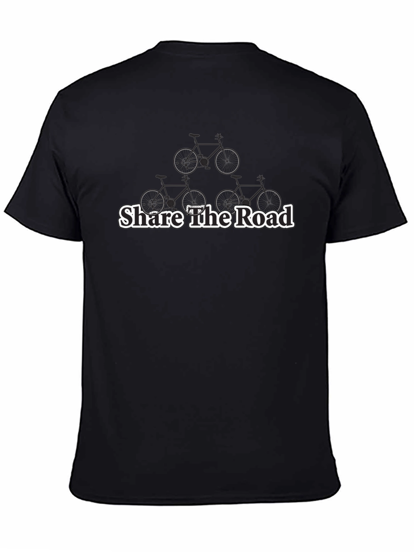 Share the Road Cycling T-Shirt - Black