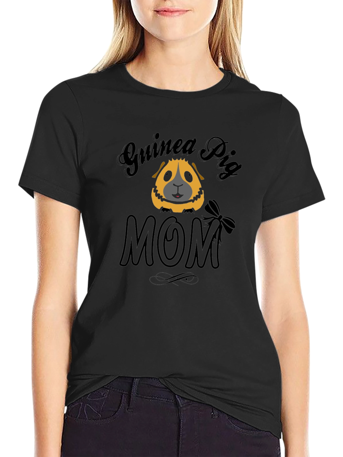 Guinea Pig Mom Graphic T-Shirt