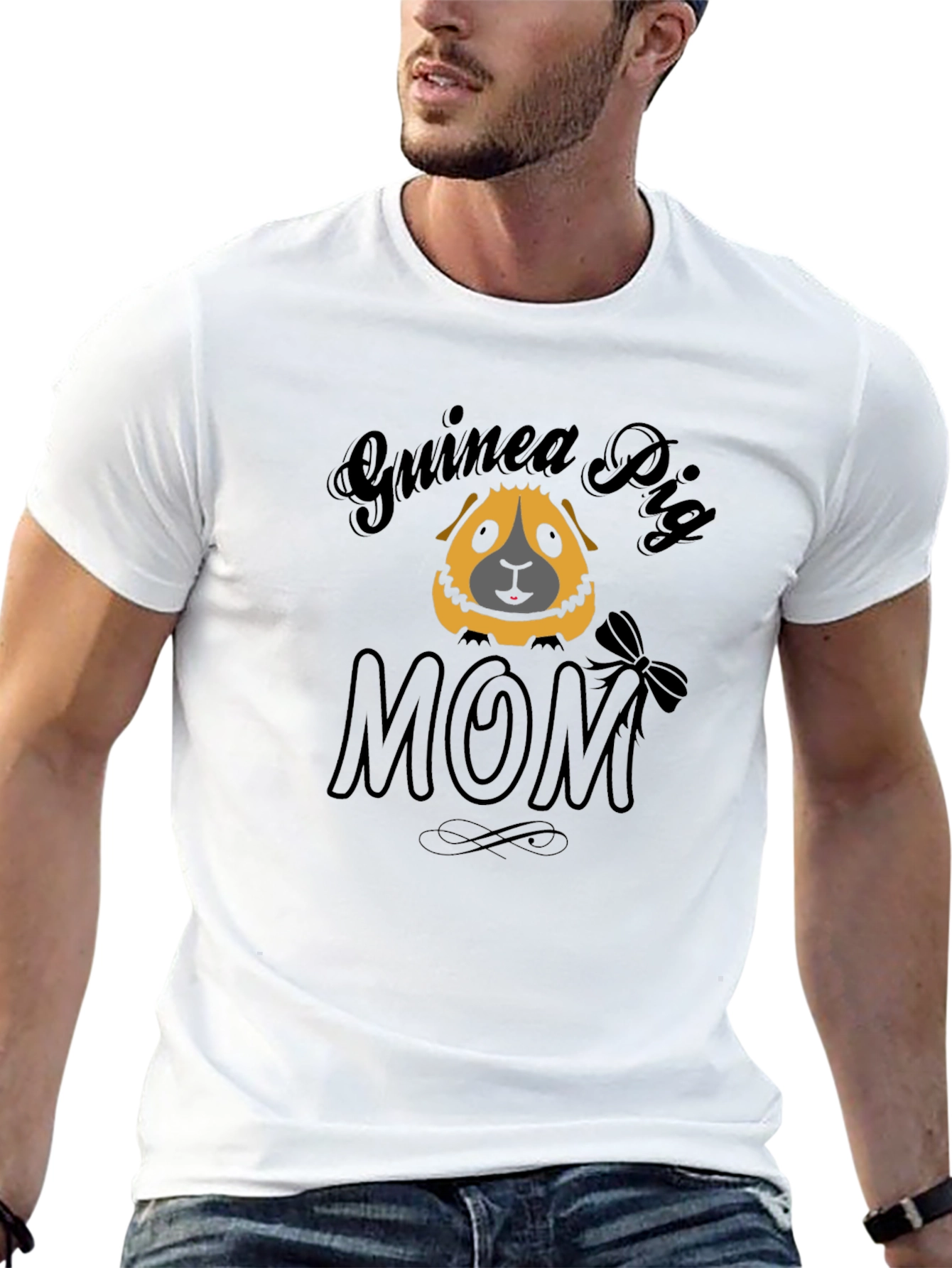 Guinea Pig Mom Graphic T-Shirt