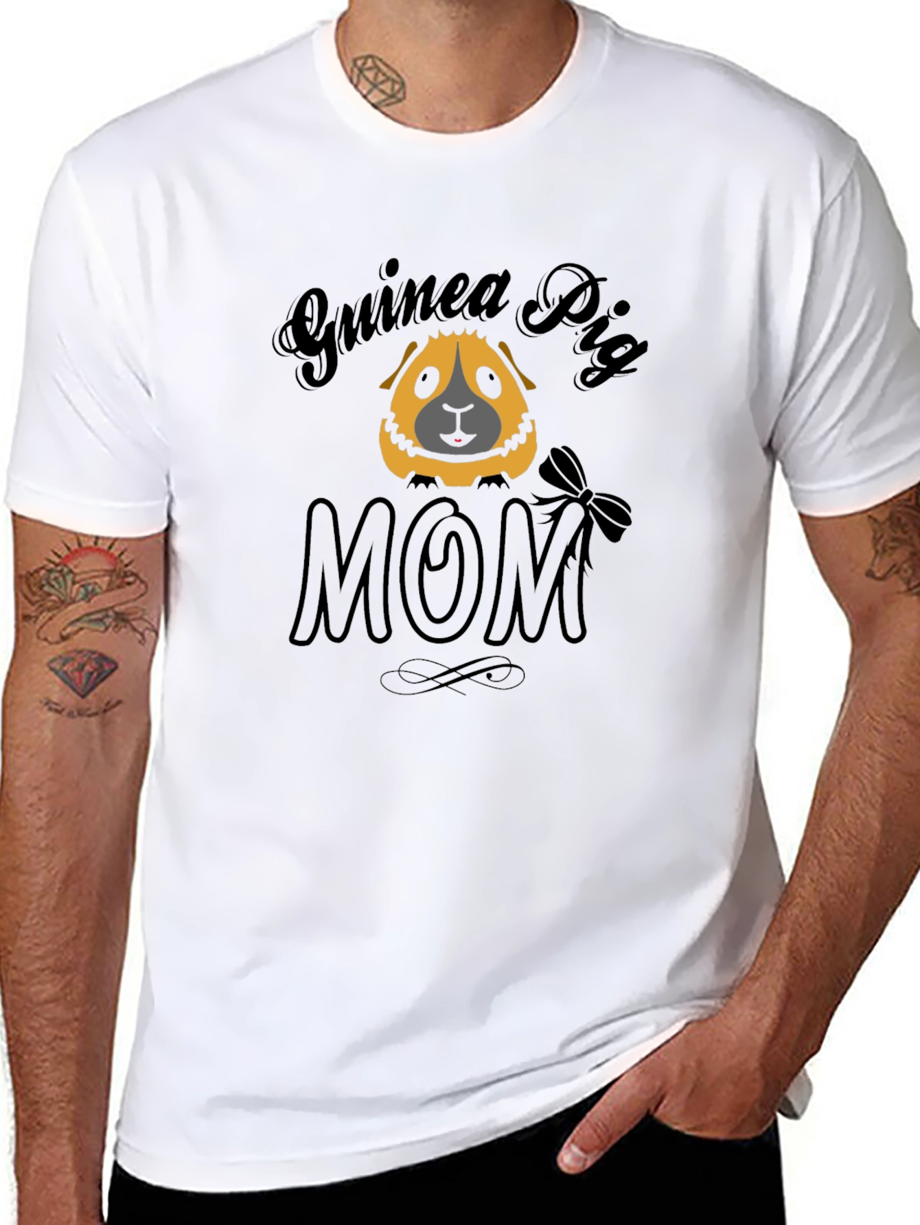 Guinea Pig Mom Graphic T-Shirt