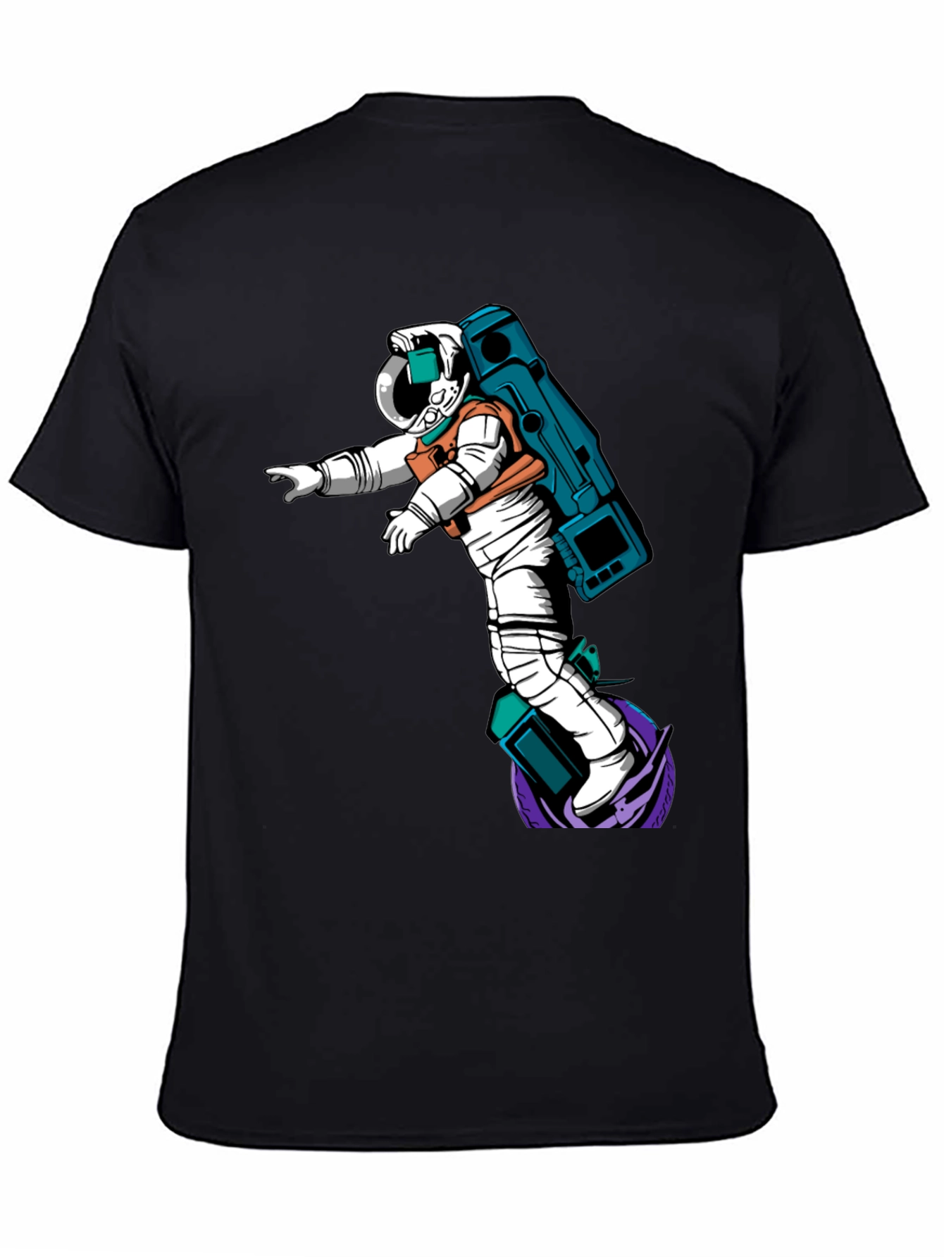 Astronaut Graphic T-Shirt - Black
