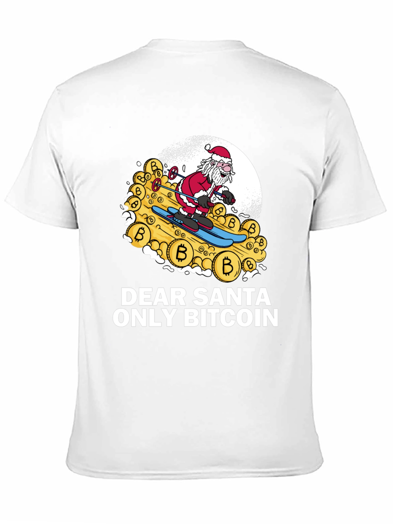 Bitcoin Santa T-Shirt - Crypto Christmas Tee
