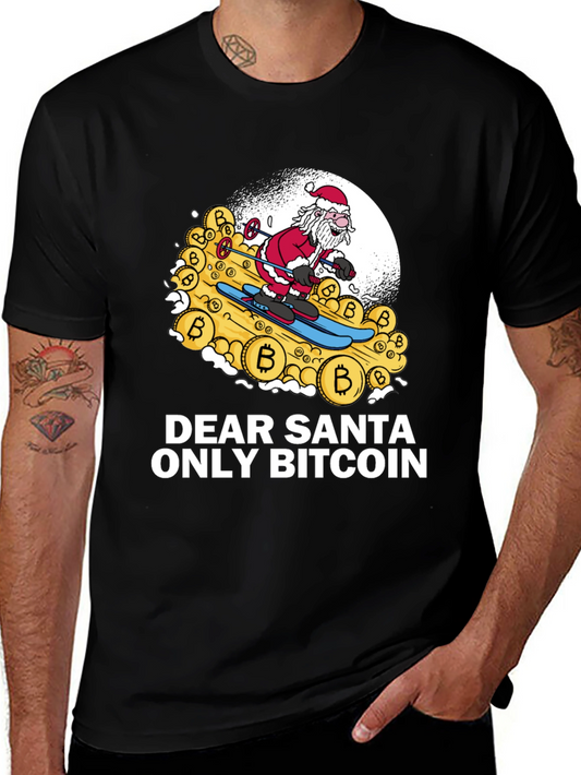 Bitcoin Santa T-Shirt - Crypto Christmas Tee