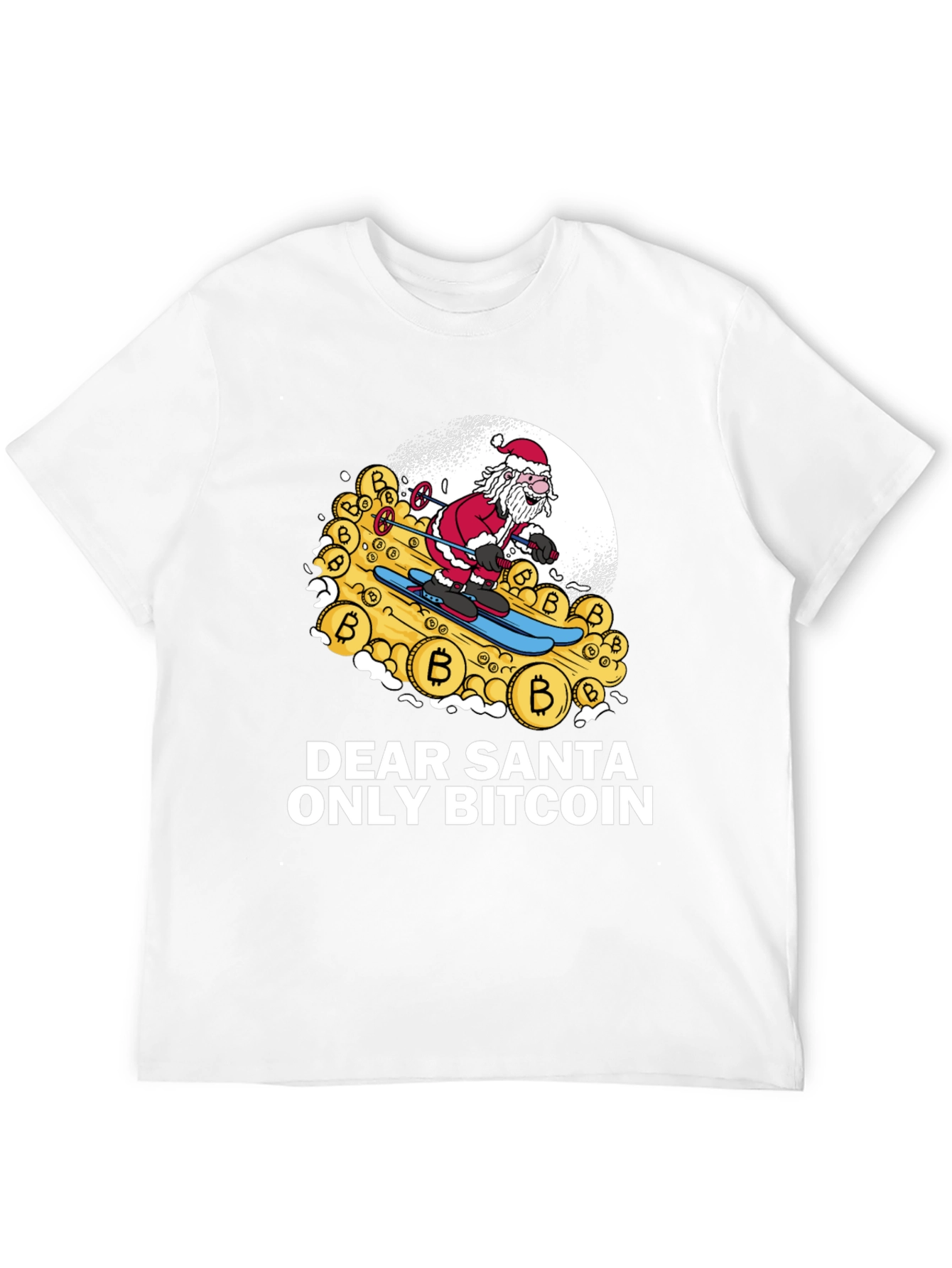 Bitcoin Santa T-Shirt - Crypto Christmas Tee
