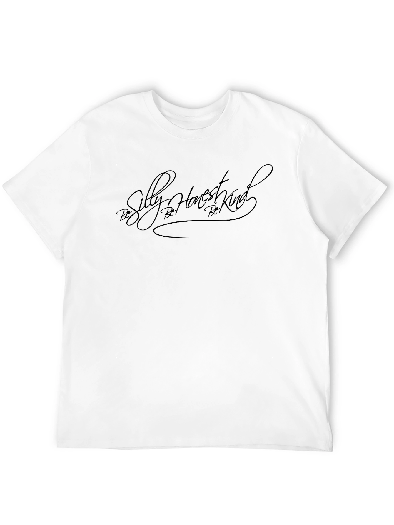 Silly Honest Kind Black Graphic T-Shirt