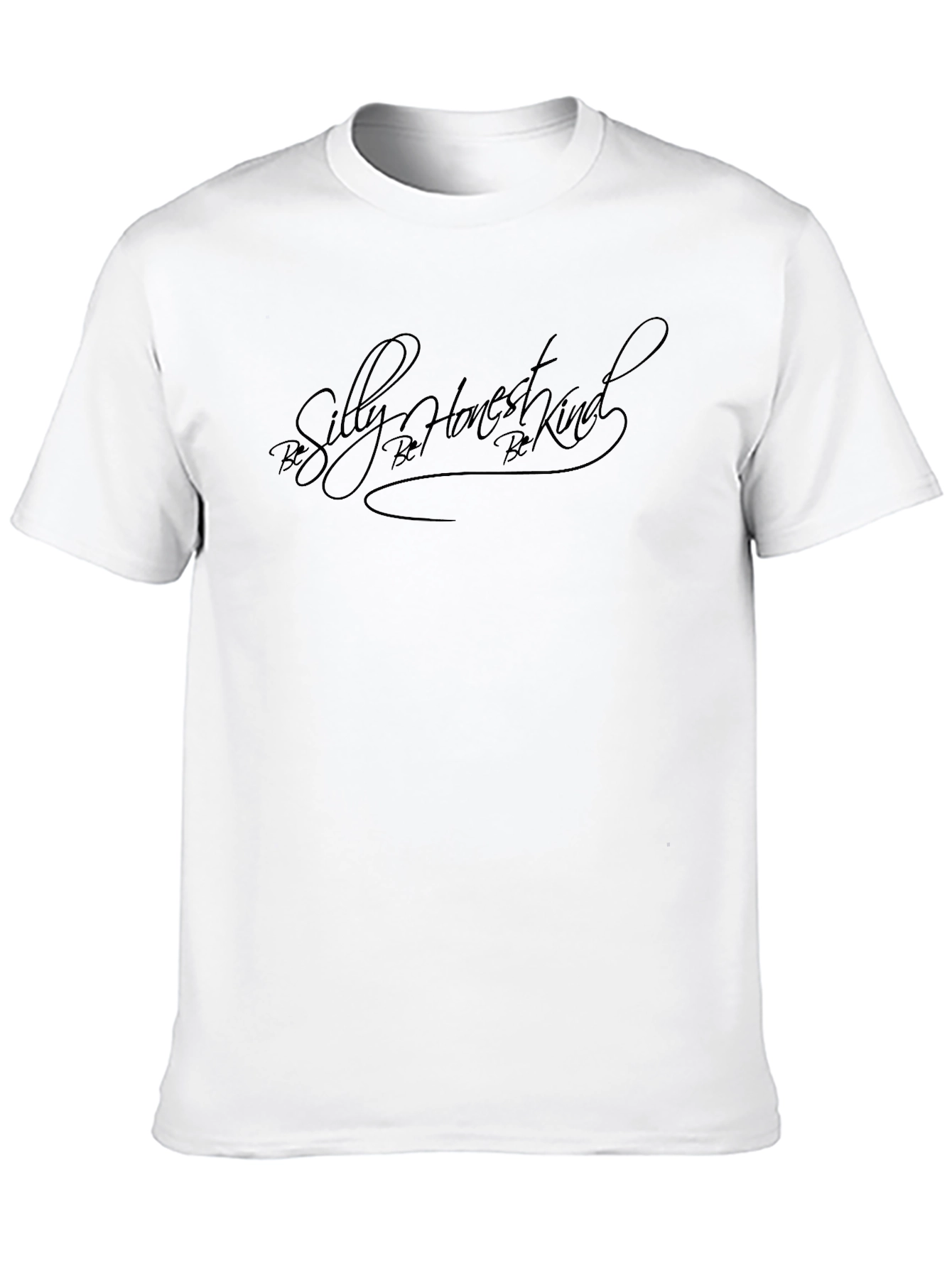 Silly Honest Kind Black Graphic T-Shirt