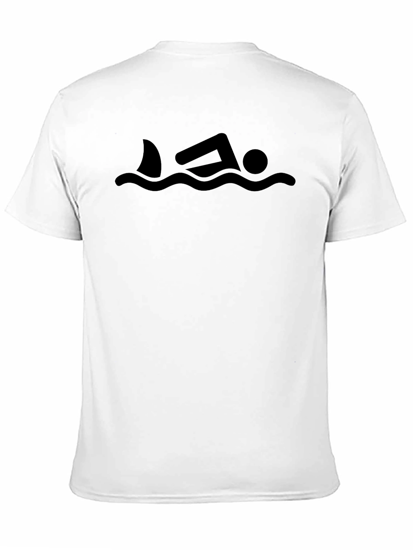 Shark Swimmer Black T-Shirt