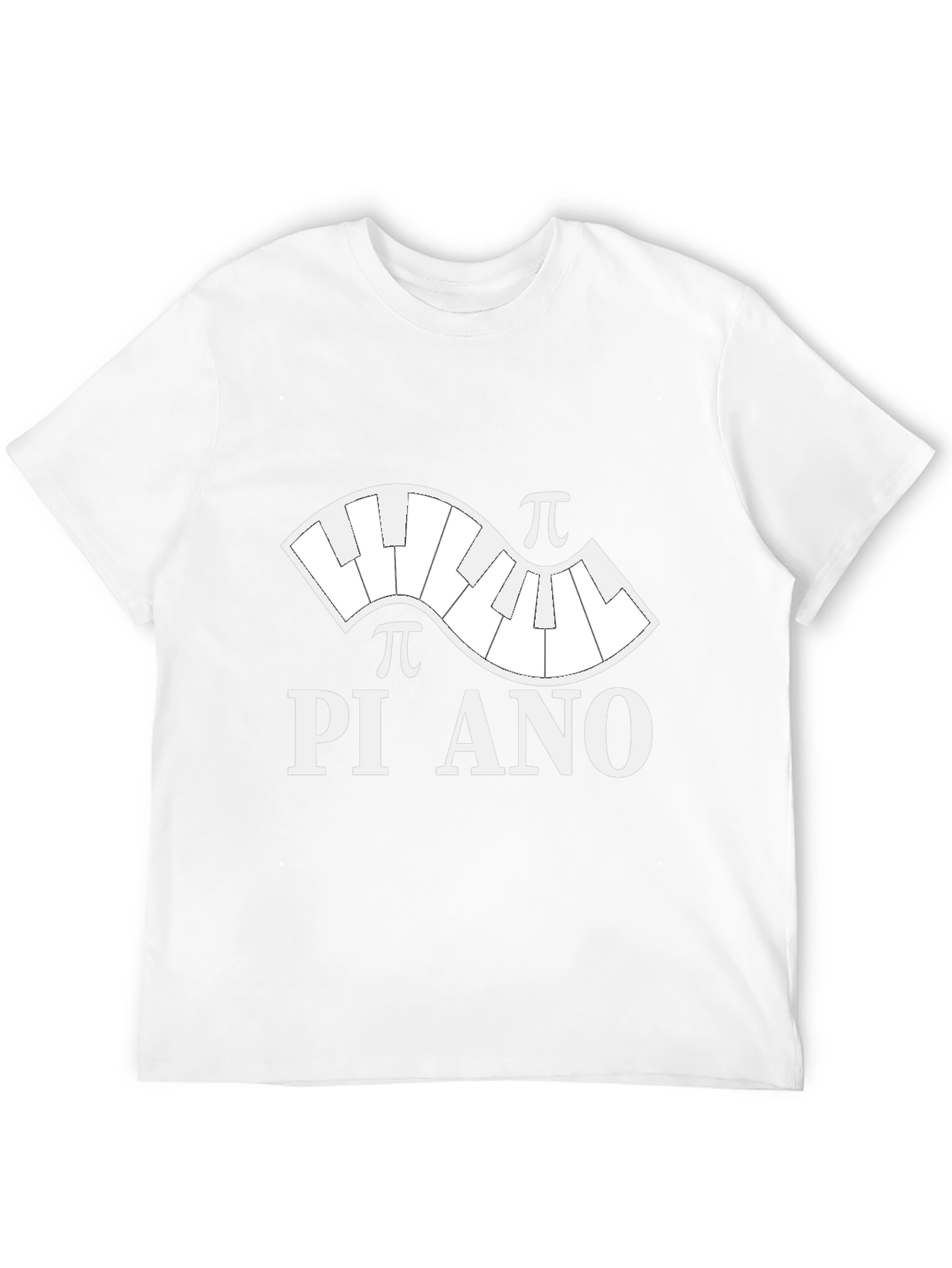 Pi-ano T-Shirt: Funny Math & Music Tee