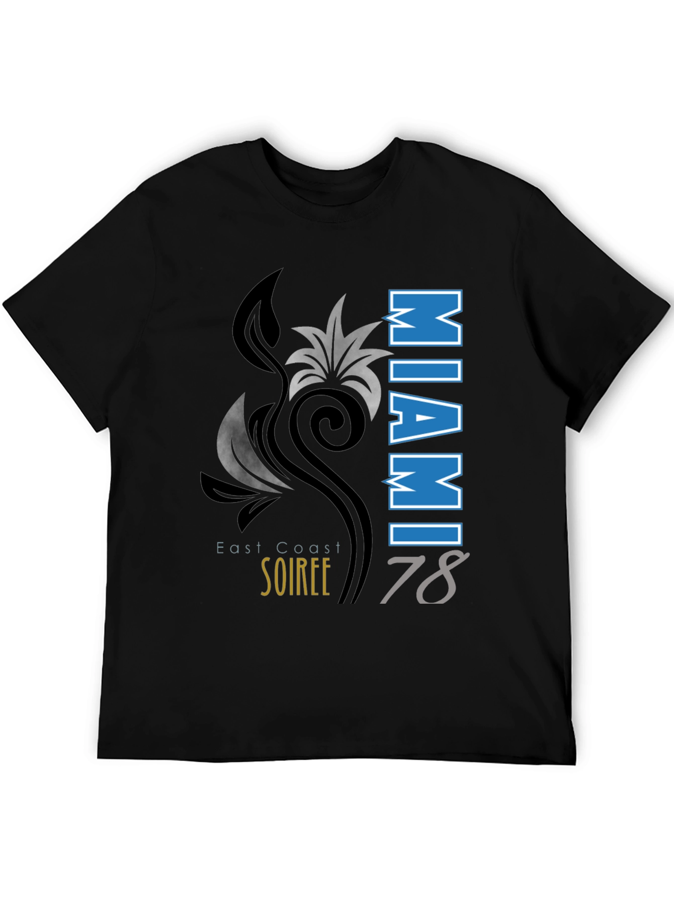 Miami Soiree 78 Black T-Shirt