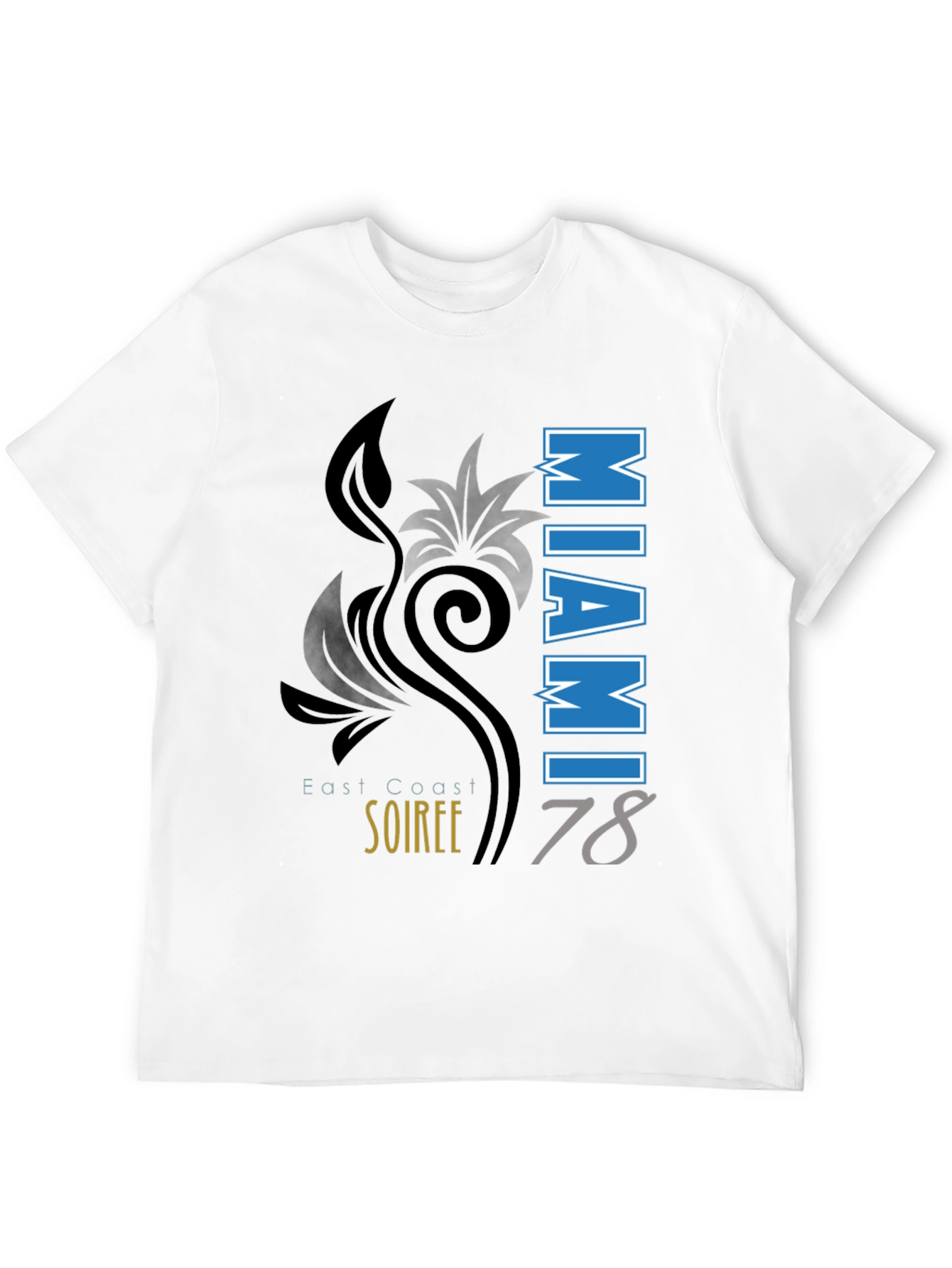 Miami Soiree 78 Black T-Shirt