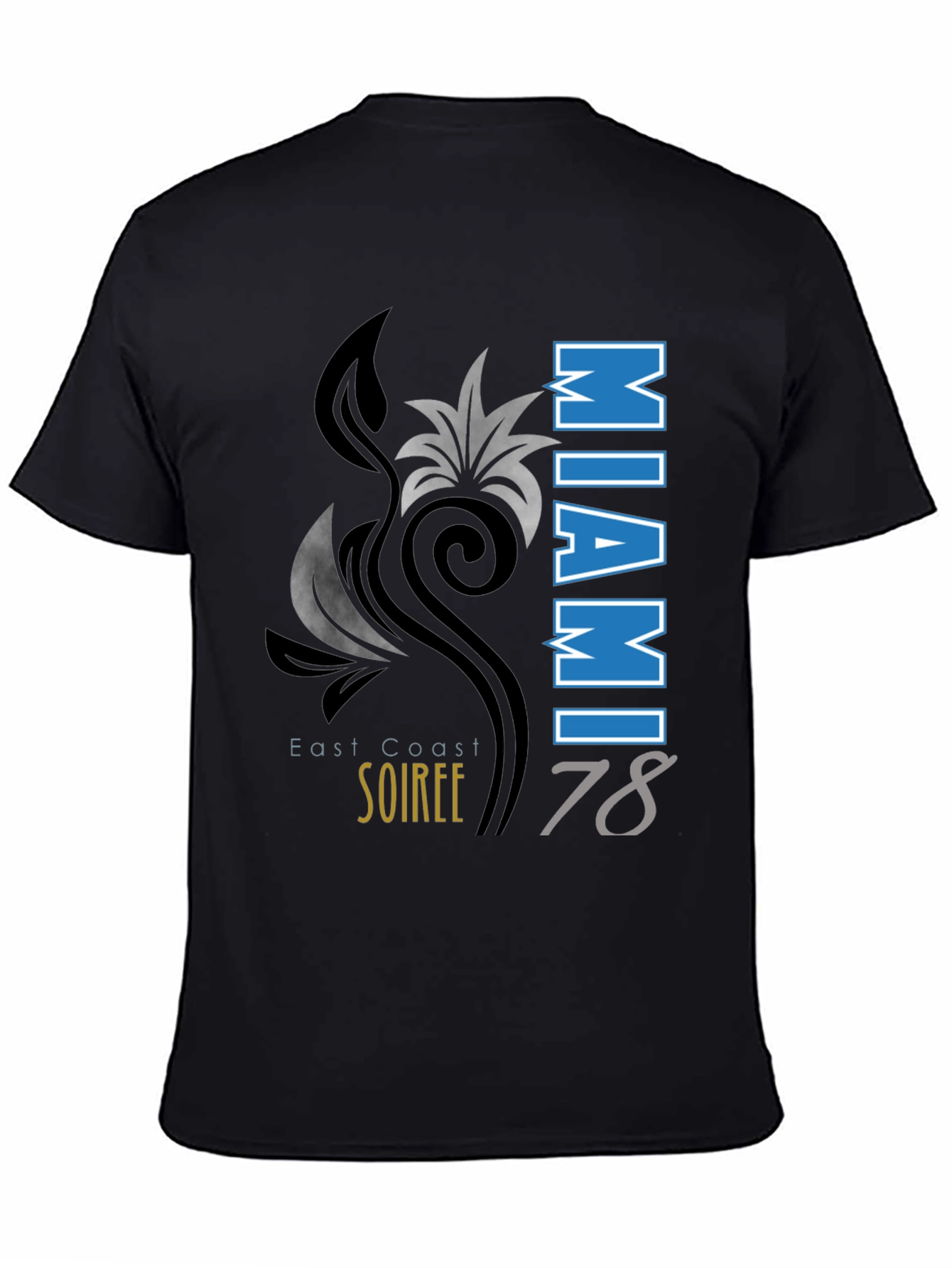 Miami Soiree 78 Black T-Shirt