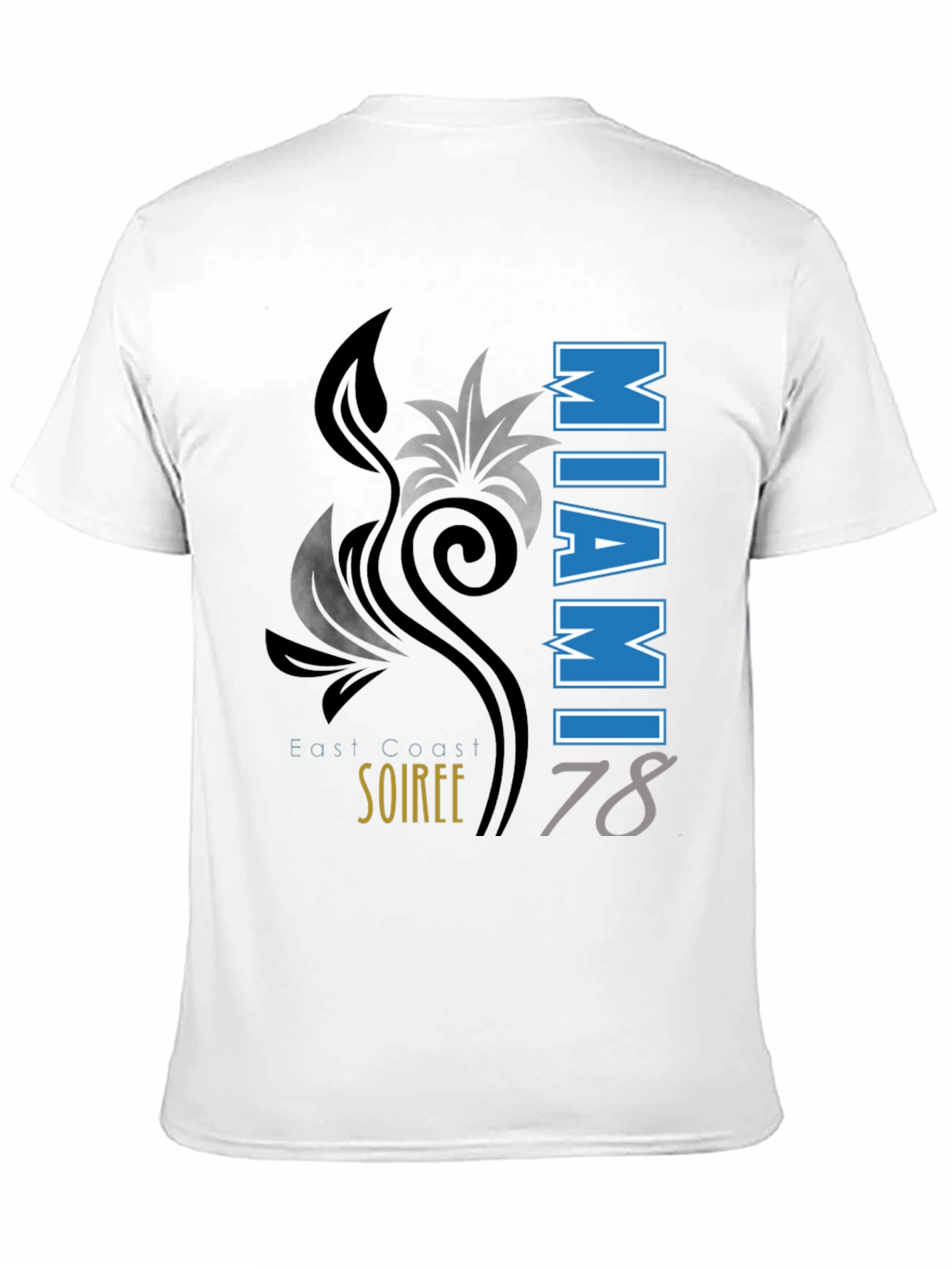 Miami Soiree 78 Black T-Shirt