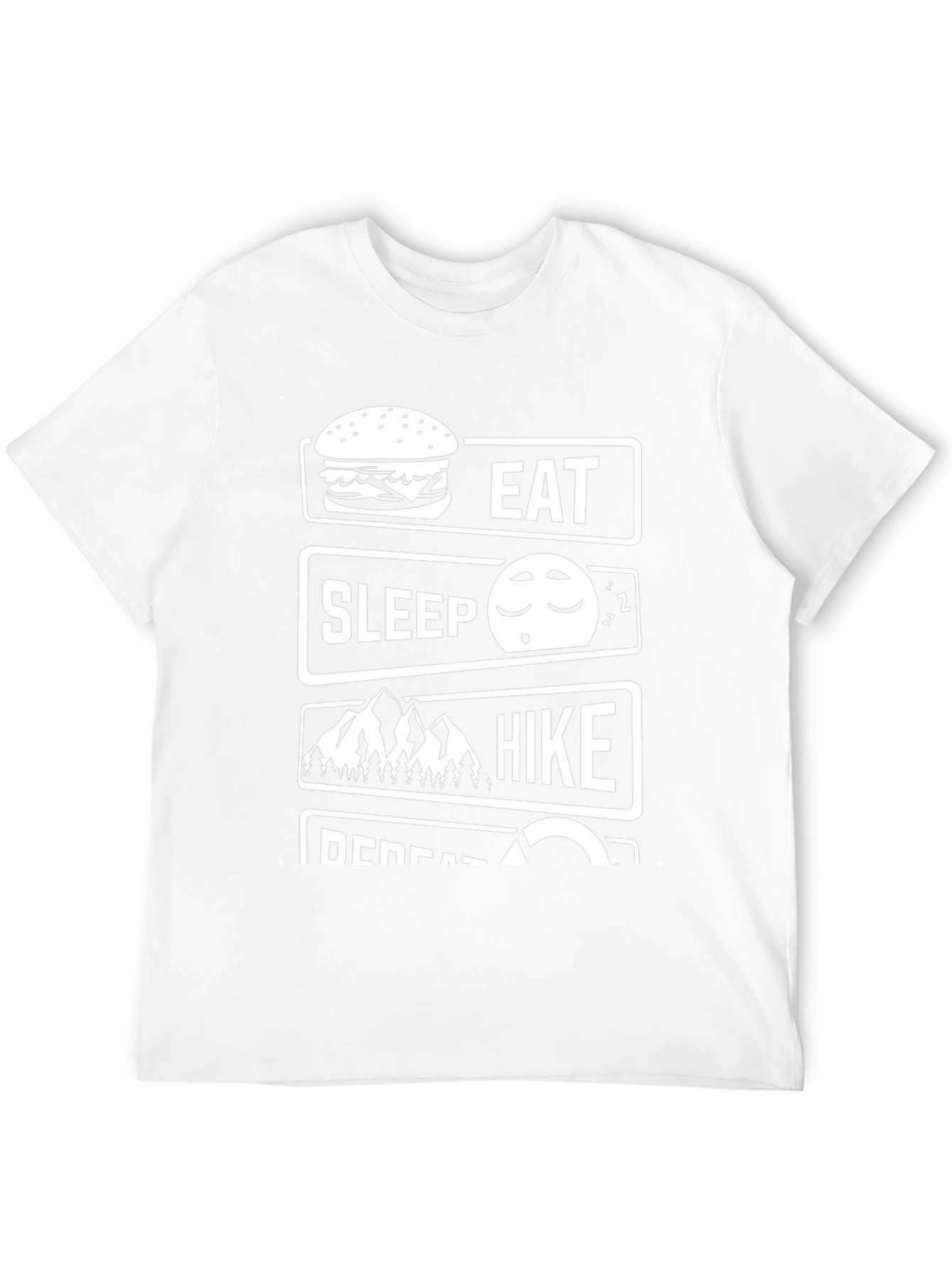 Eat Sleep Hike Repeat Black T-Shirt