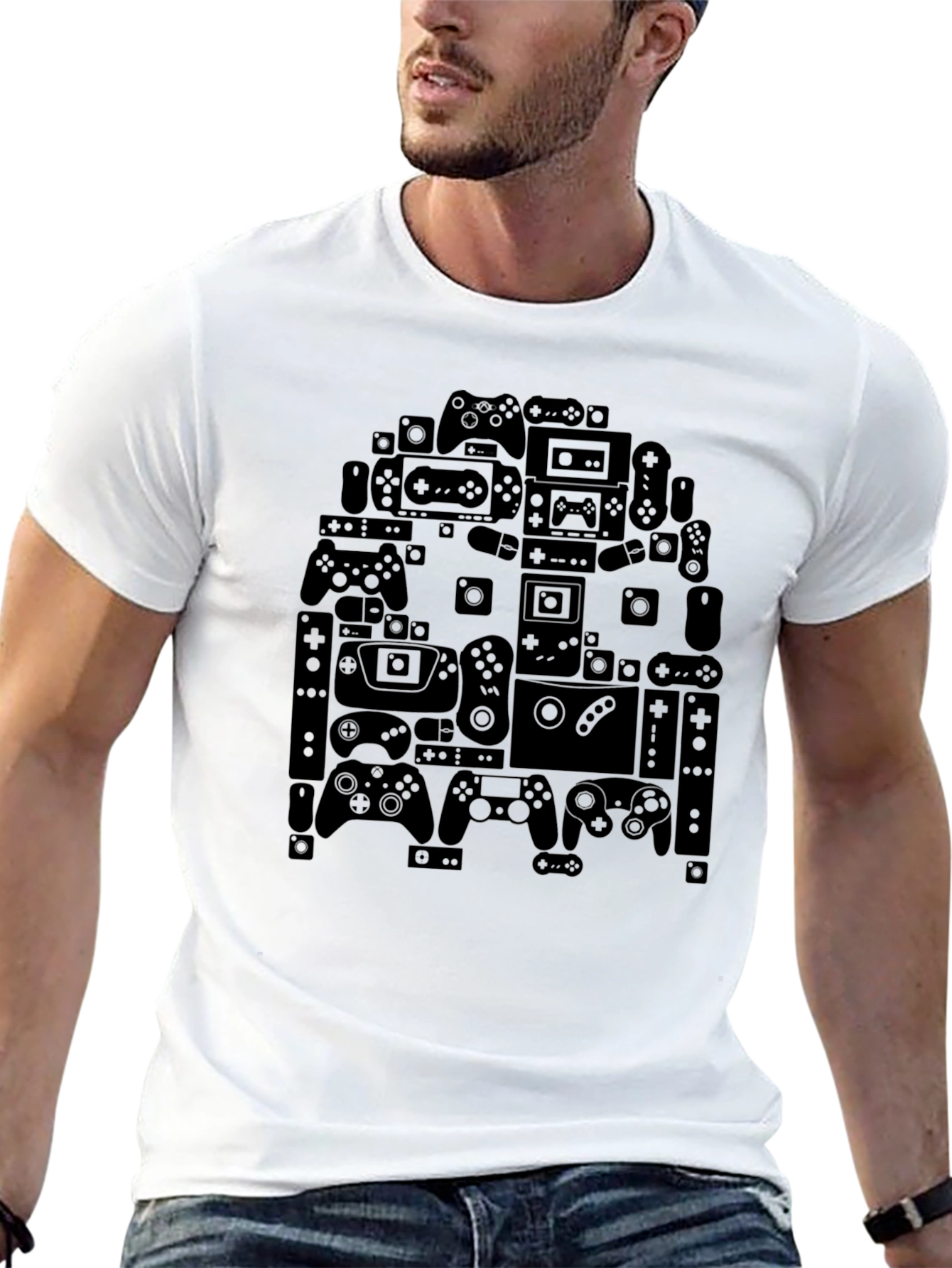 Retro Gaming T-Shirt - Gamer Controller Design