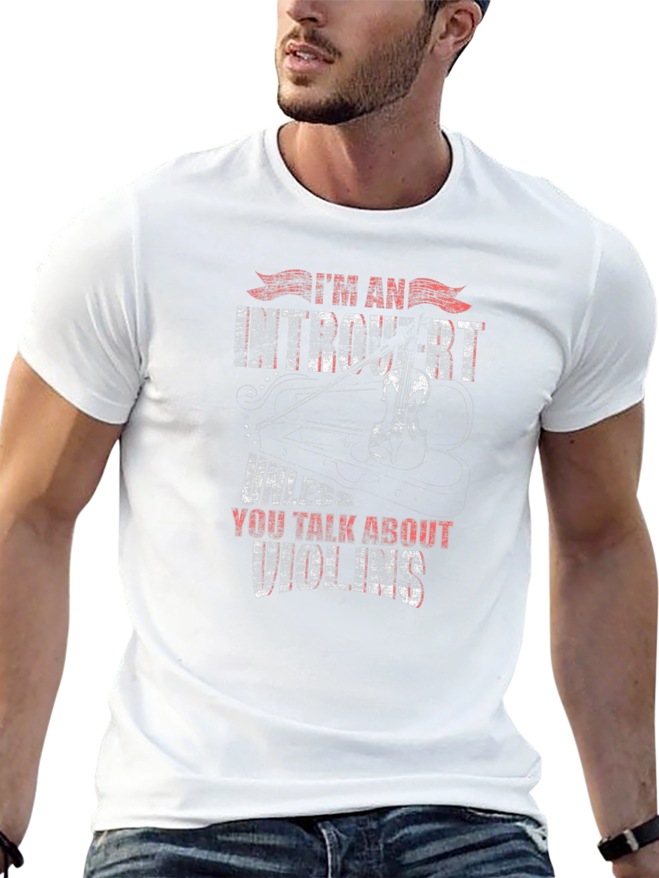 Introvert Violin T-Shirt - Music Lover Tee