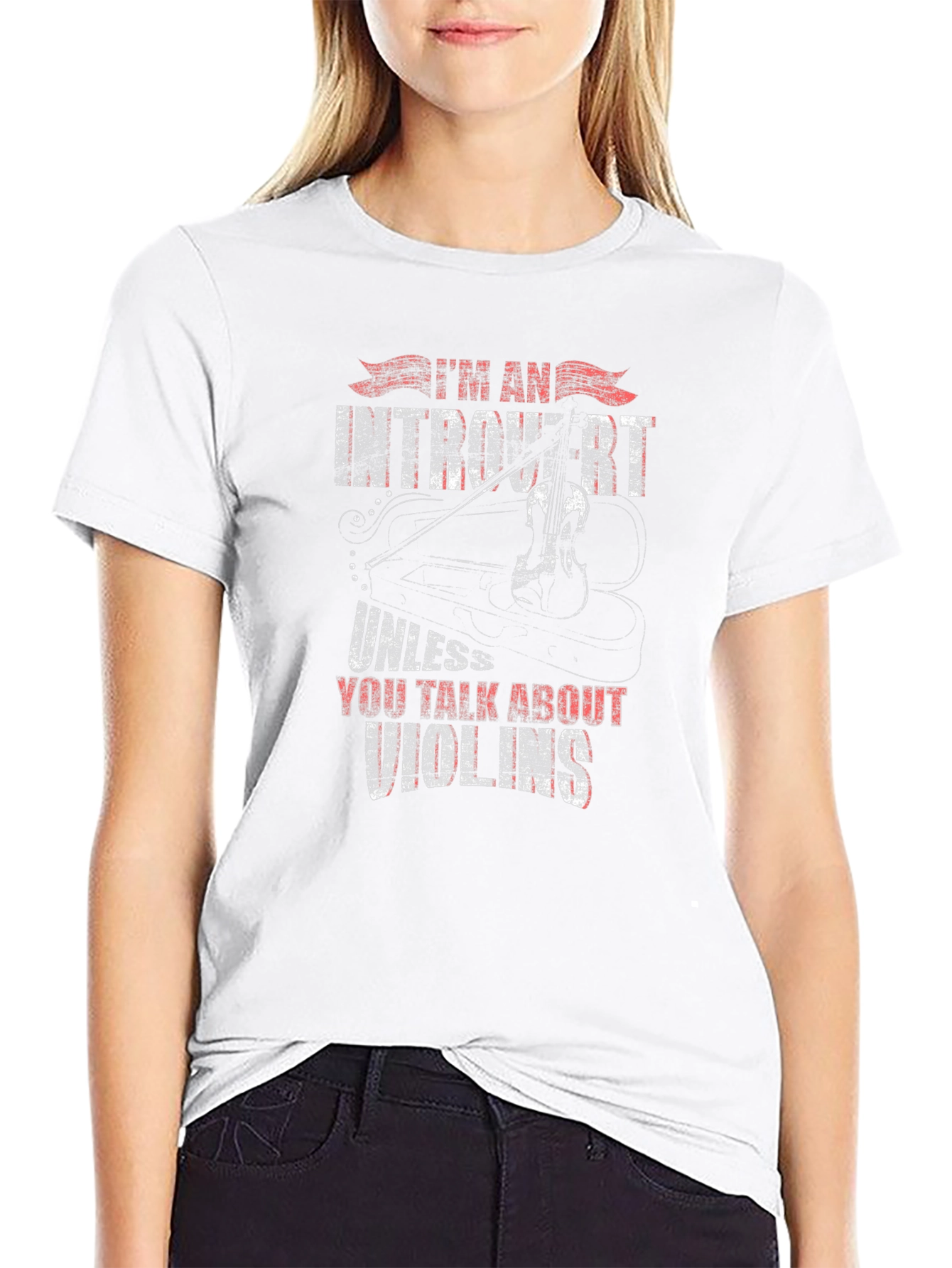 Introvert Violin T-Shirt - Music Lover Tee