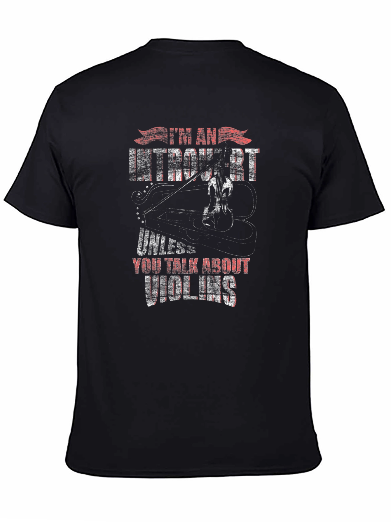 Introvert Violin T-Shirt - Music Lover Tee