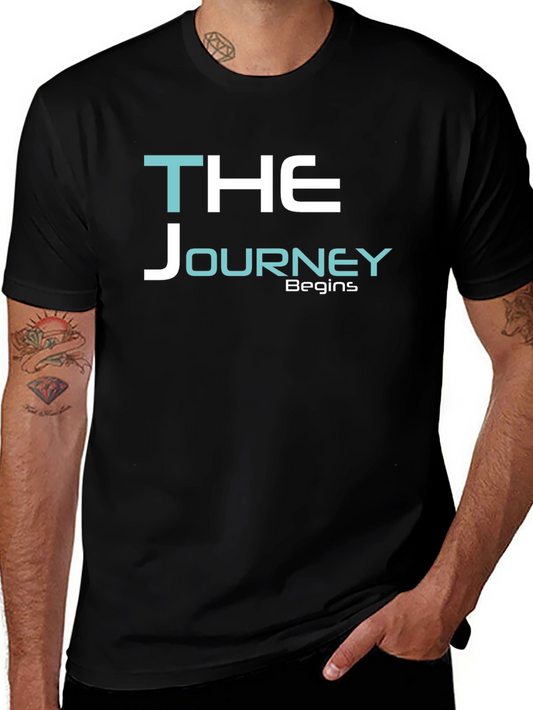 The Journey Begins Graphic Tee - Black