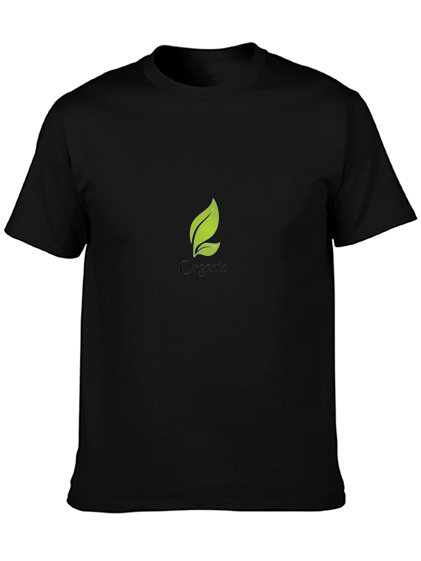 Organic Cotton Black Graphic Tee