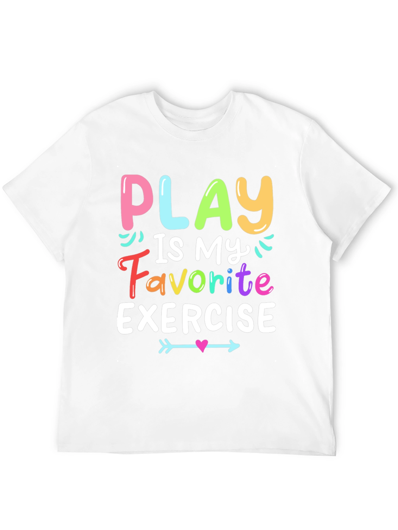 Play is My Favorite Exercise T-Shirt - Black