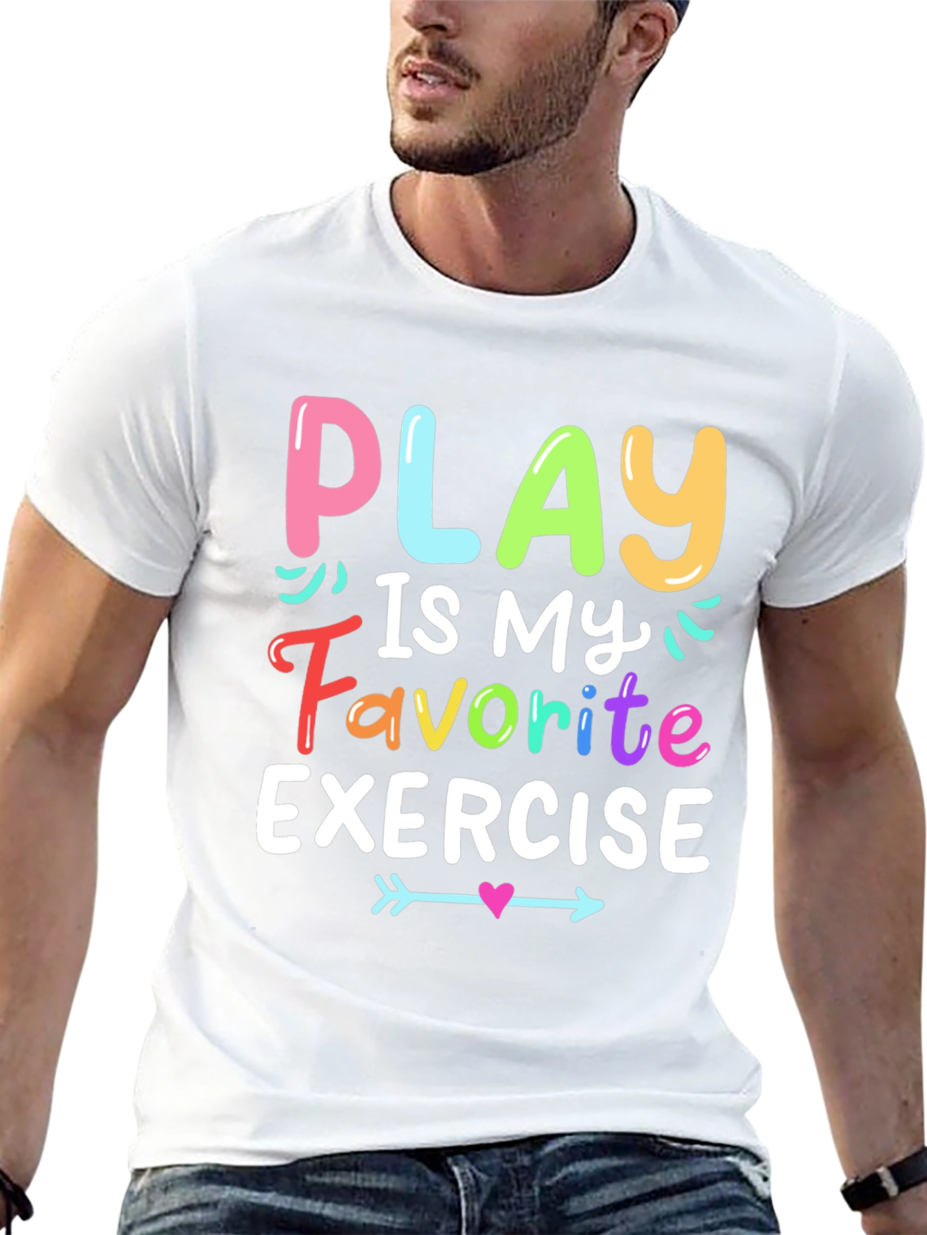 Play is My Favorite Exercise T-Shirt - Black