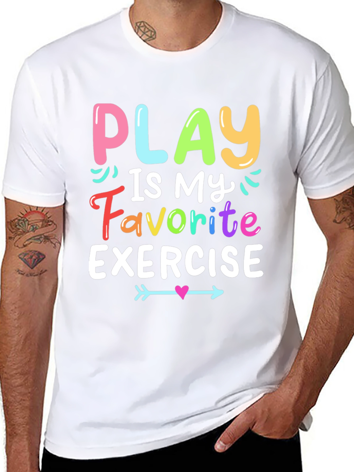 Play is My Favorite Exercise T-Shirt - Black