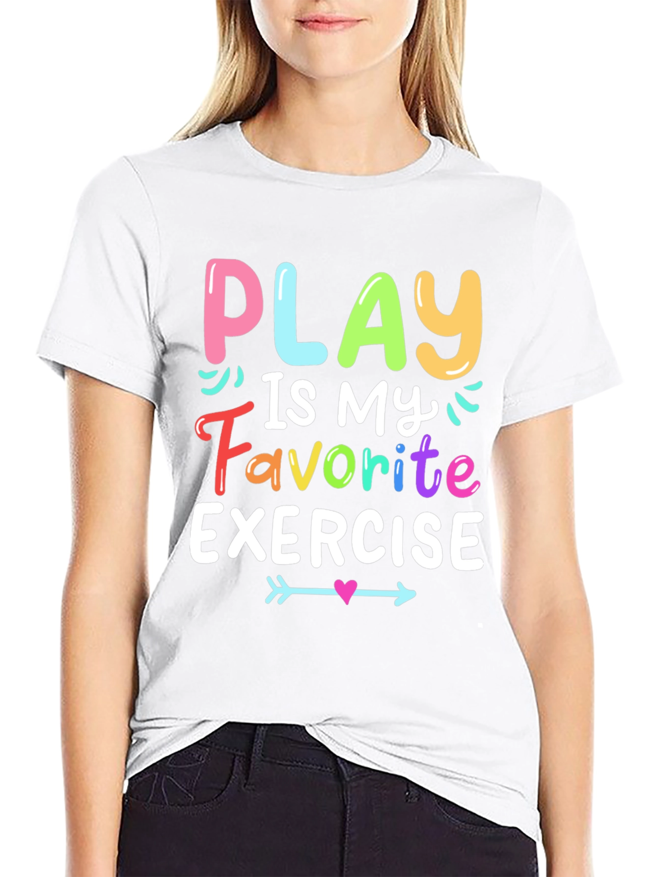Play is My Favorite Exercise T-Shirt - Black
