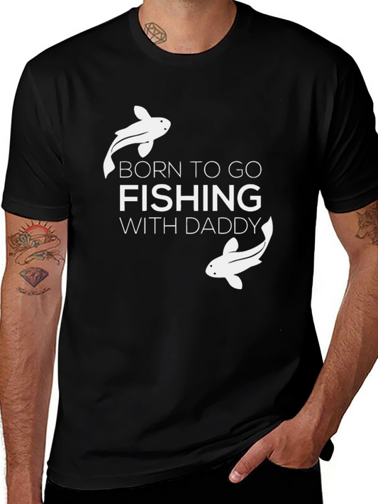 Fishing With Daddy T-Shirt - Black